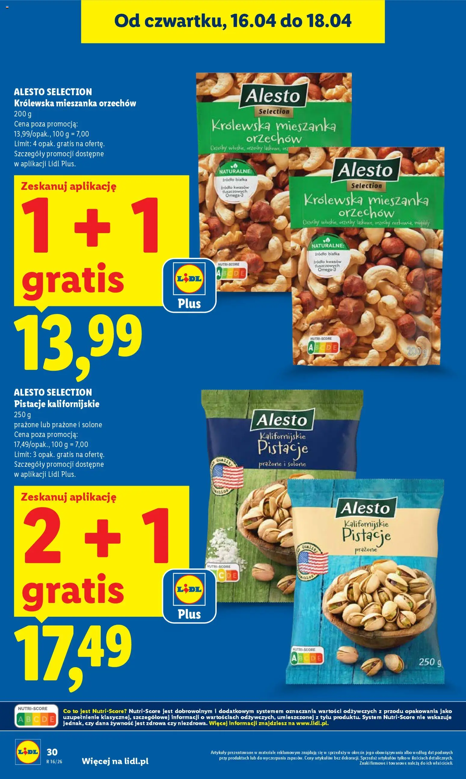 Lidl gazetka od 16.04.2026 | Strona: 30 | Produkty: Orzechy