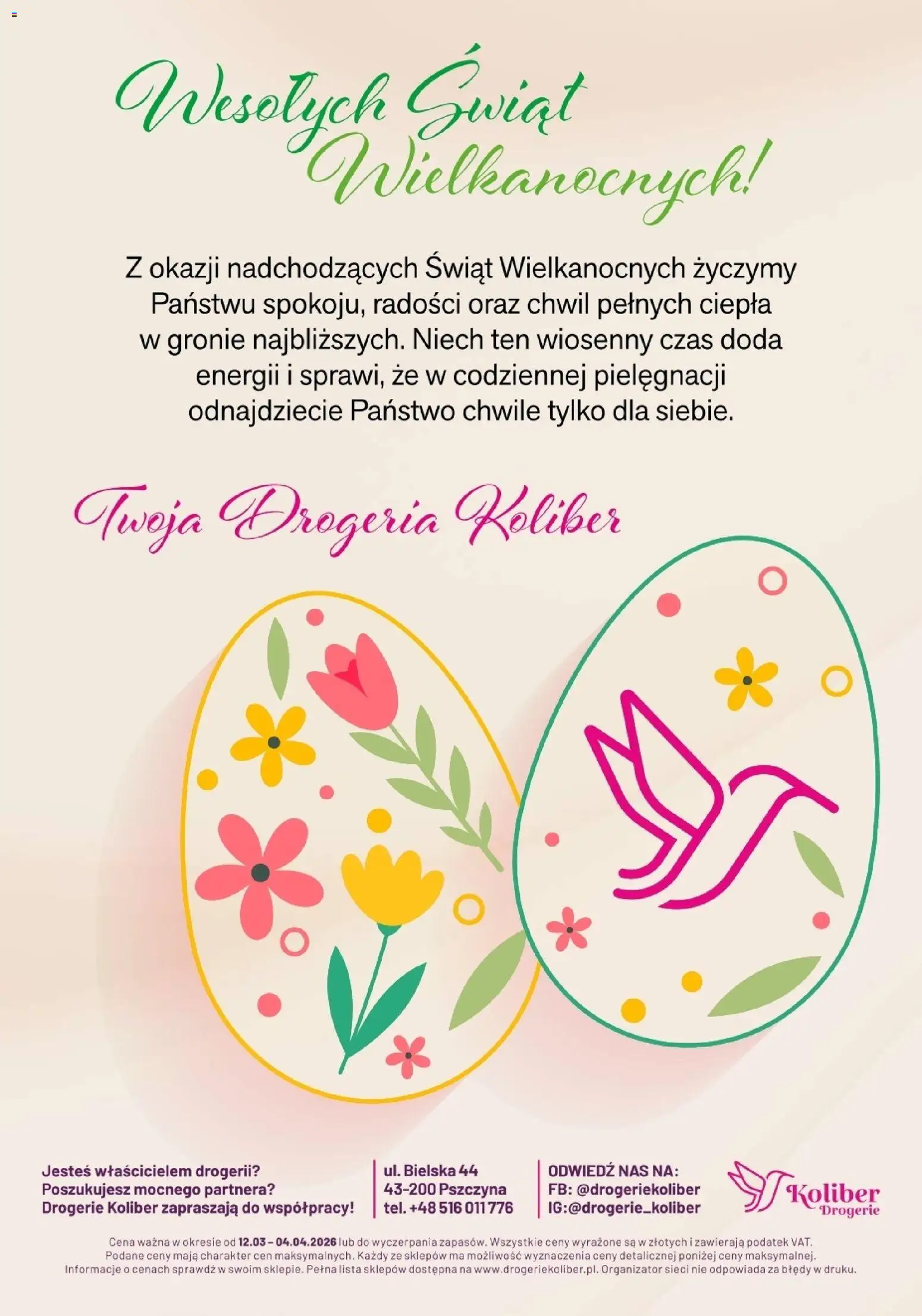 Koliber gazetka od 12.03.2026 | Strona: 12 | Produkty: Drogeria