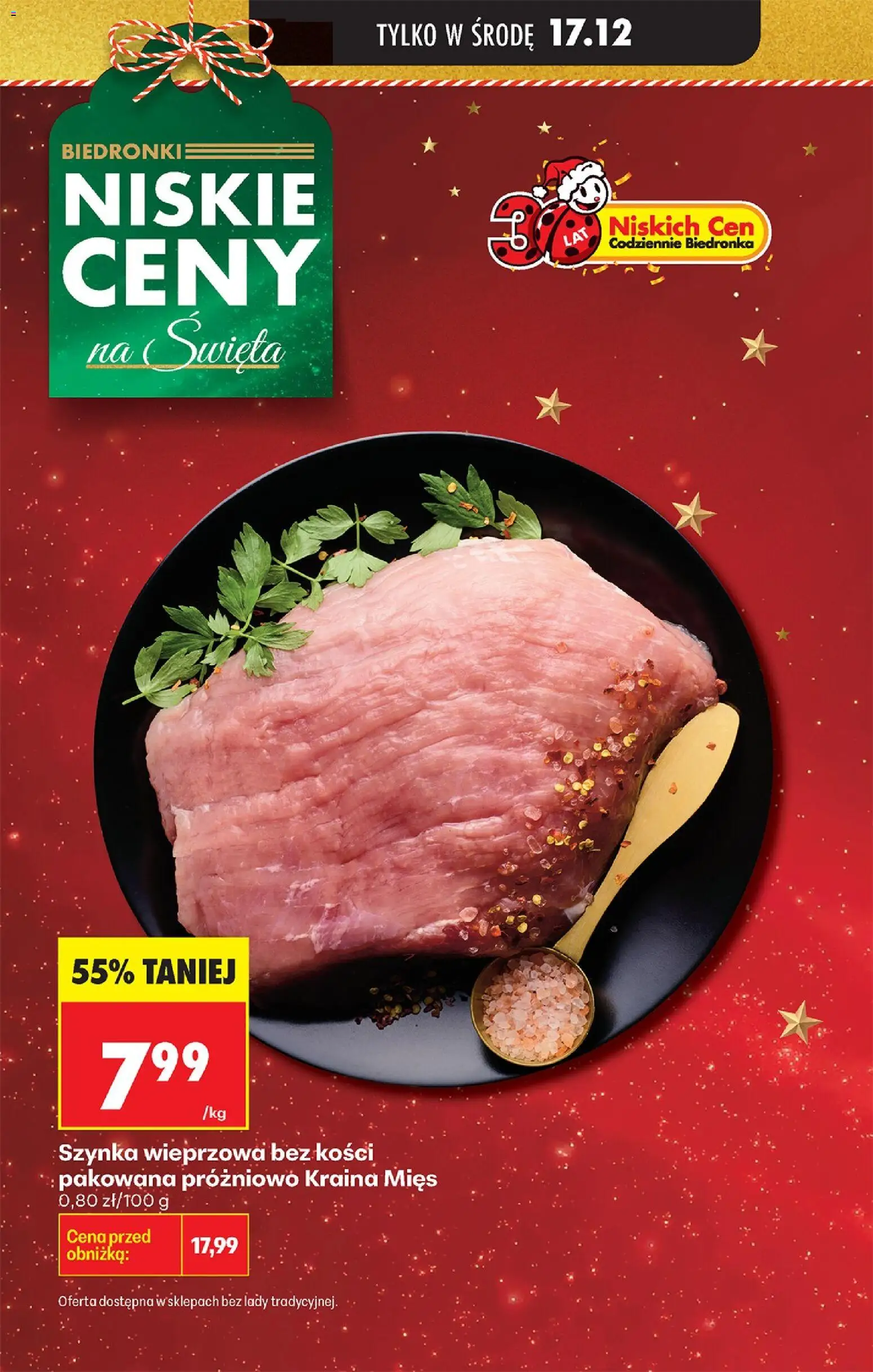 Biedronka gazetka - Oferta w tym tygodniu od 17.12.2025 | Strona: 6 | Produkty: Kraina mięs, Szynka wieprzowa, Szynka