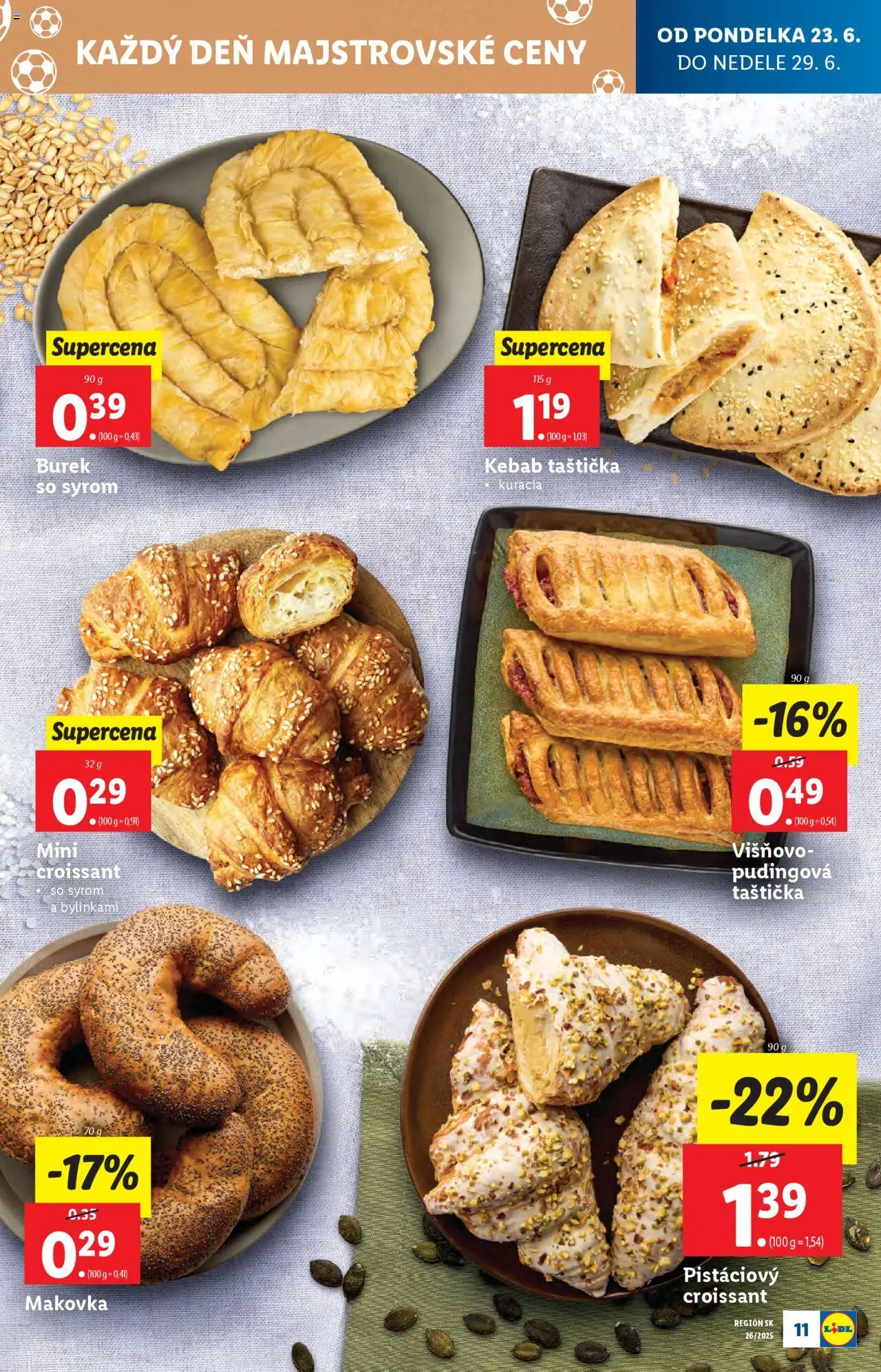 Lidl leták │ platný od 23.06.2025 | Strana: 15 | Produkty: Croissant, Makovka