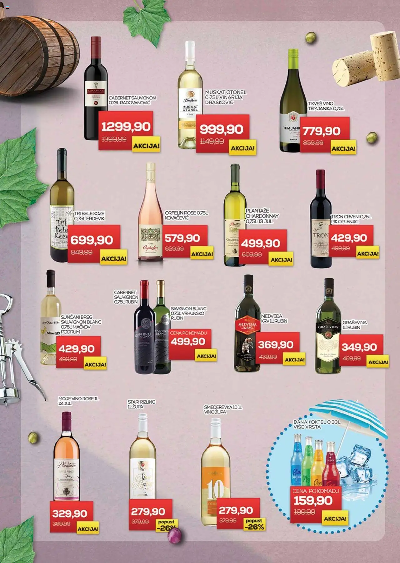 Medius katalog - važi od 29.07.2025 | Strana: 19 | Proizvode: Chardonnay, Cabernet Sauvignon, Graševina, Vino