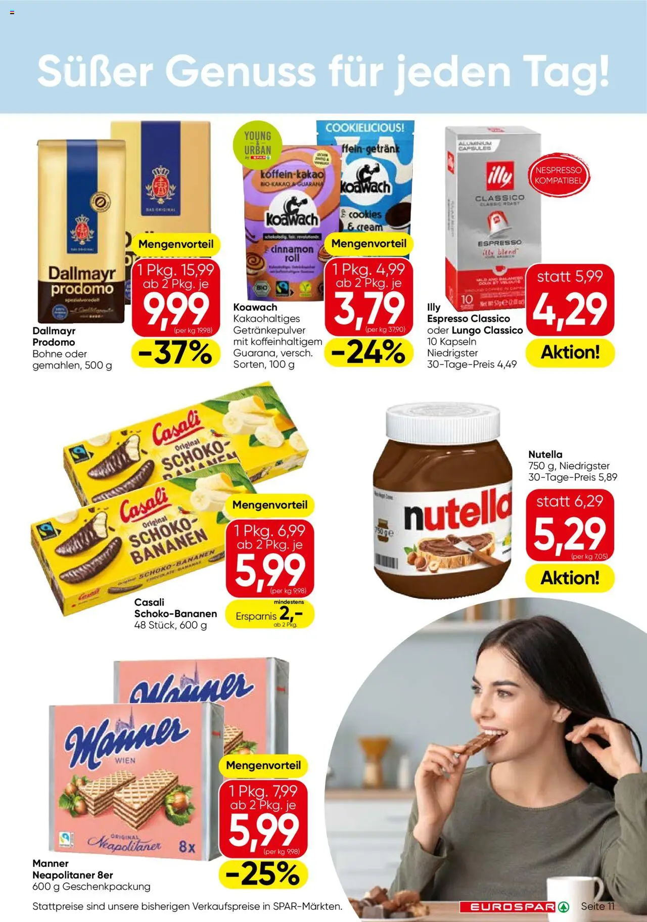 Eurospar Flugblatt - Kärnten gültig ab 25.09.2025 | Seite: 11 | Produkte: Bananen