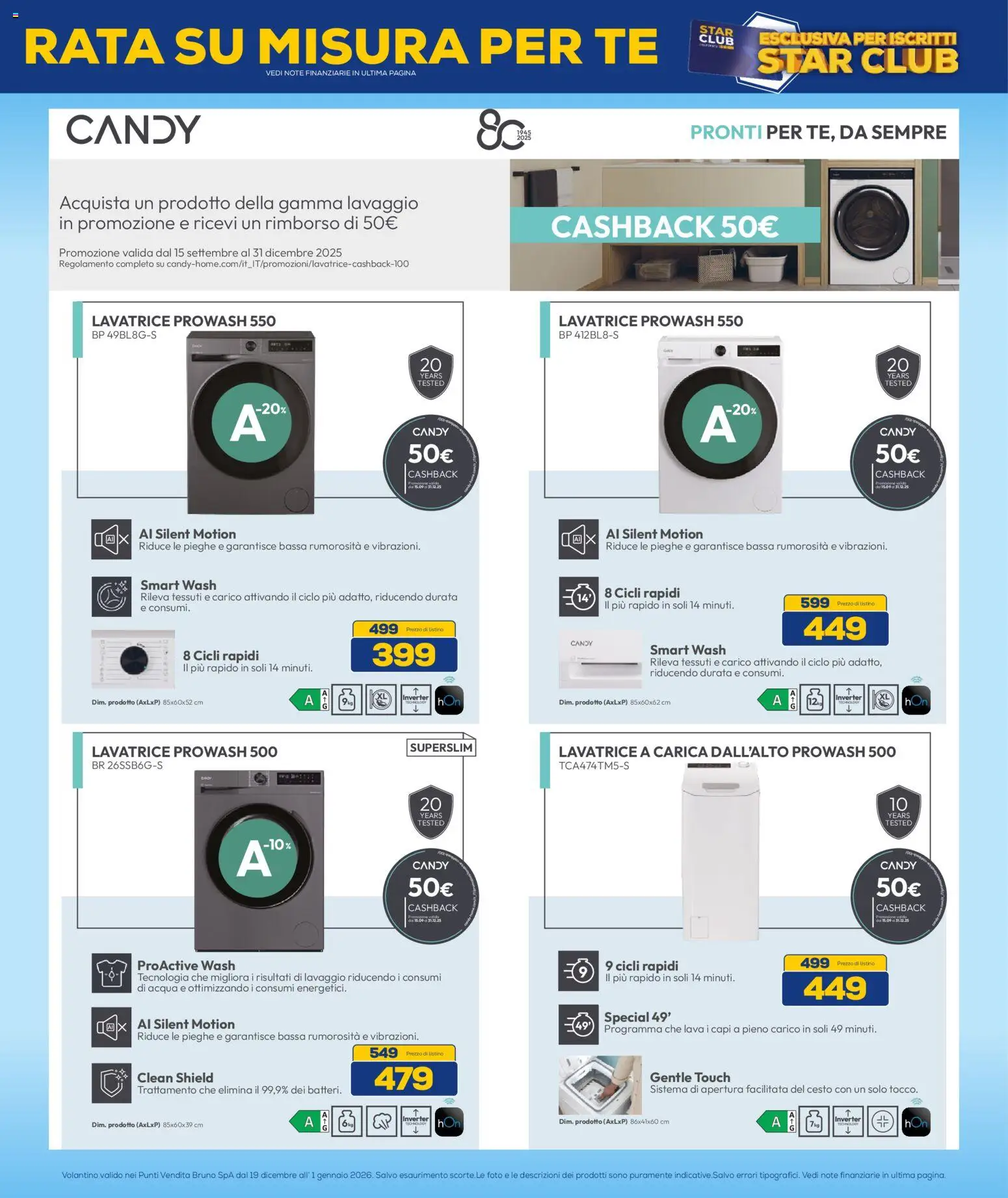 Volantino Euronics del 19.12.2025 | Pagina: 7 | Prodotti: Tè, Acqua, Lavatrice