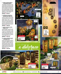 Náhled letáku Velký Košík katalog duben 2026 od 01.04.2026 | Strana: 27 | Produkty: Zvonkohra, Tyčinky, Solární světla, Dekorace