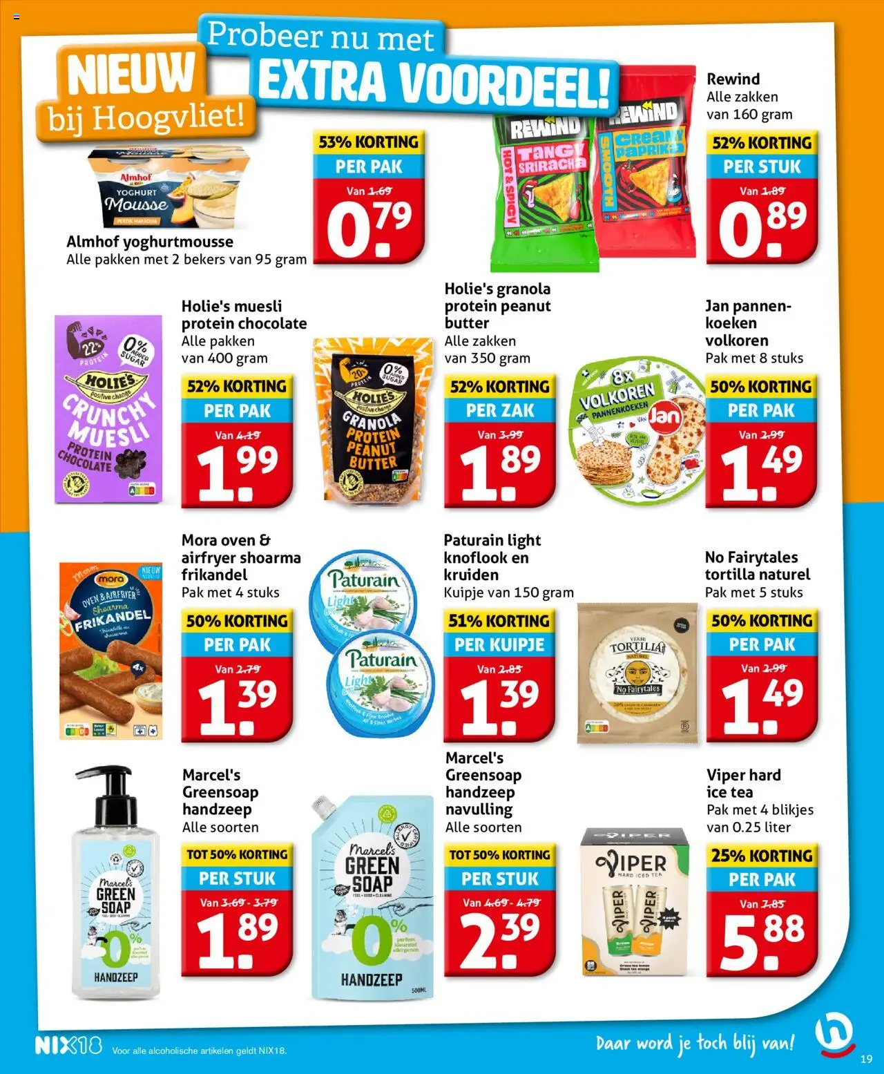  | Pagina: 19 | Producten: Tortilla, Zak, Muesli, Knoflook