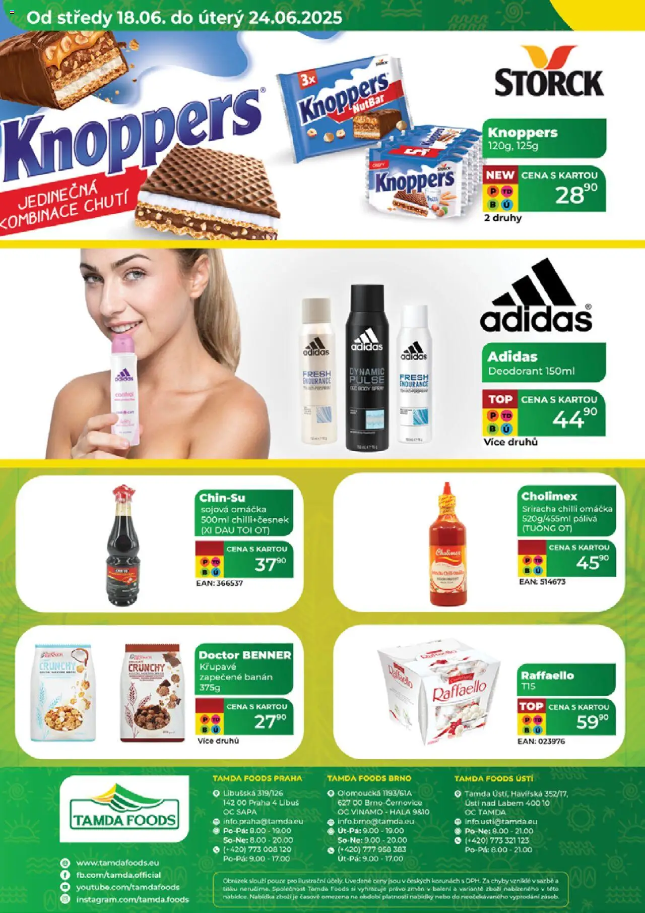 Tamda Foods leták od 18.06.2025 | Strana: 56 | Produkty: Deodorant, Knoppers, Banán, Sriracha