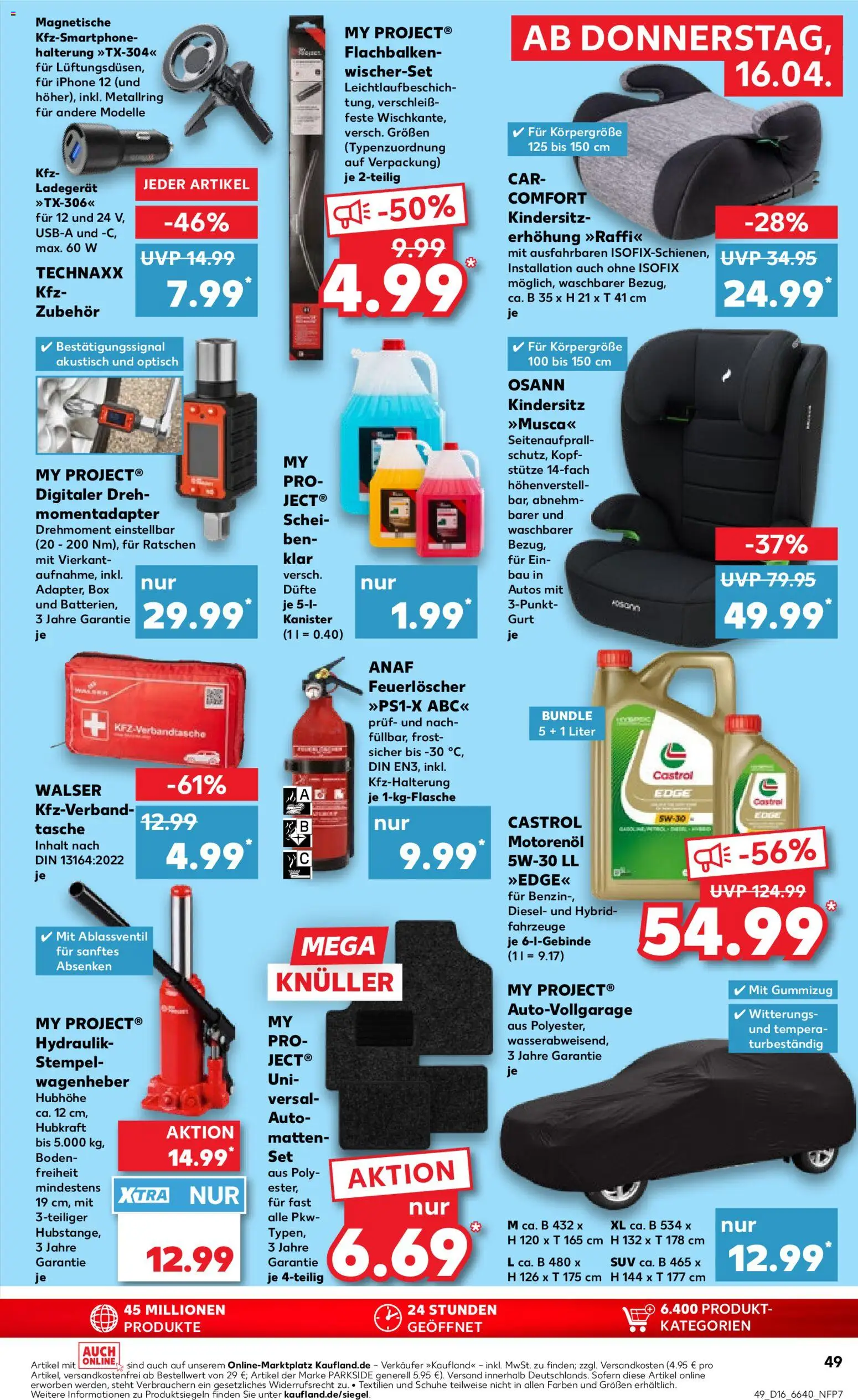 Kaufland Německo leták od 16.04.2026 | Strana: 49 | Produkty: Box, Parkside, Benzín, Iphone