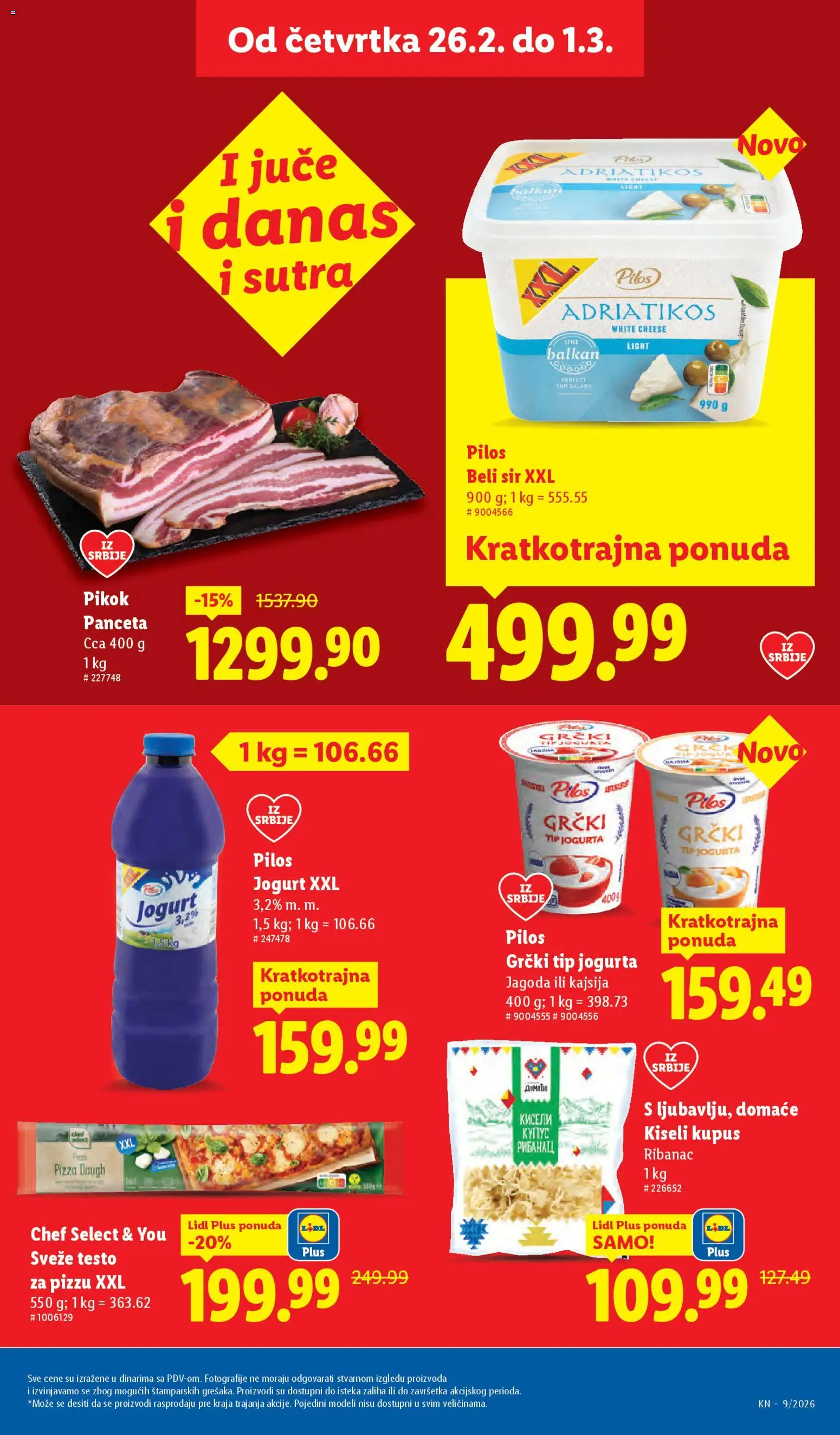 Lidl katalog - važi od 26.02.2026 | Strana: 21 | Proizvode: Panceta, Jagoda, Sir, Jogurt