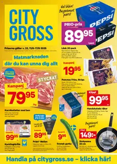 City Gross - erbjudanden - Förhandsvisning av reklamblad från butik City Gross aktuell från 11.08.2025