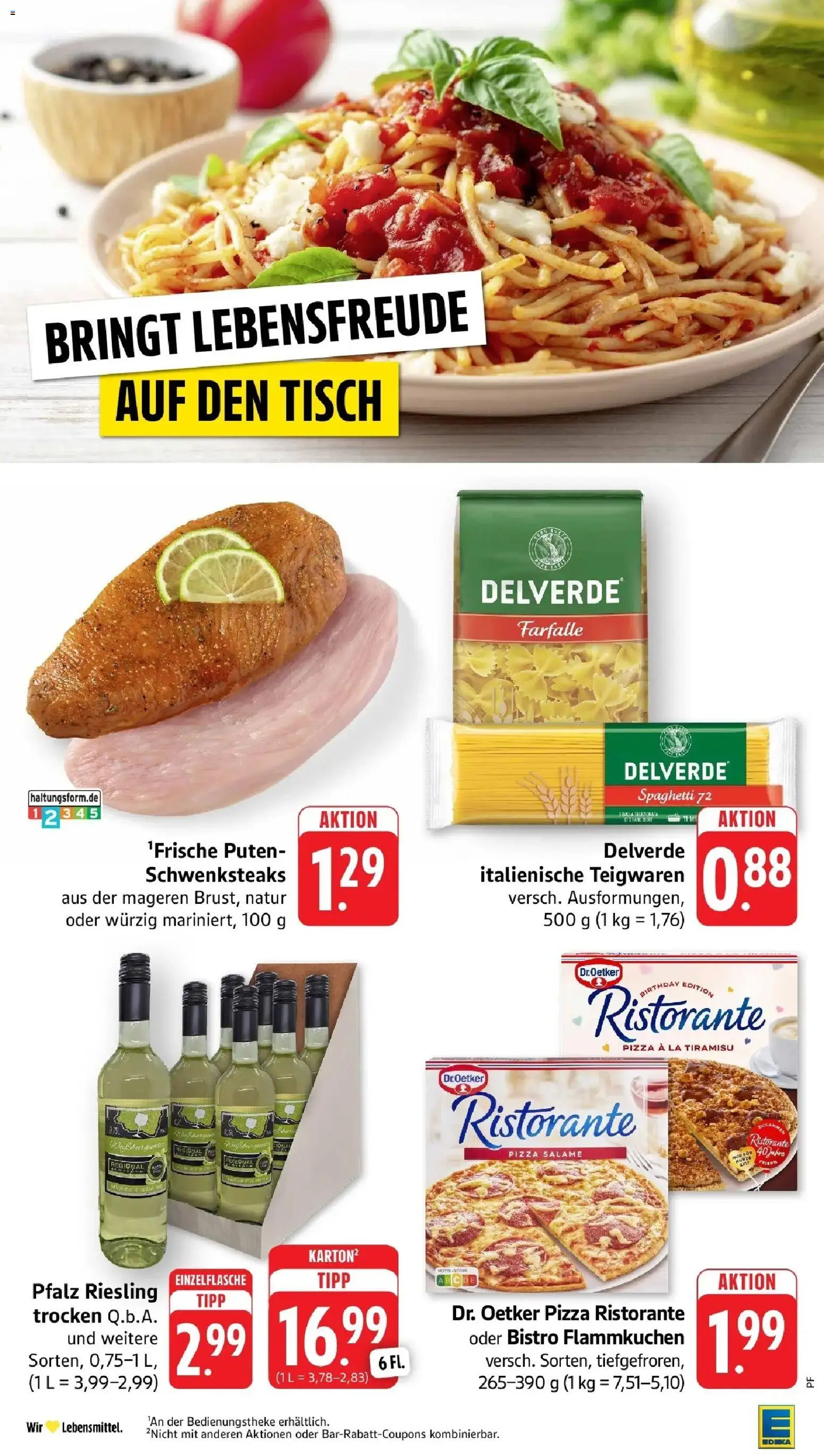 Edeka prospekt Steinfeld	 – gültig ab 15.03.2026 | Seite: 2 | Produkte: Ristorante, Tisch, Pasta, Pizza