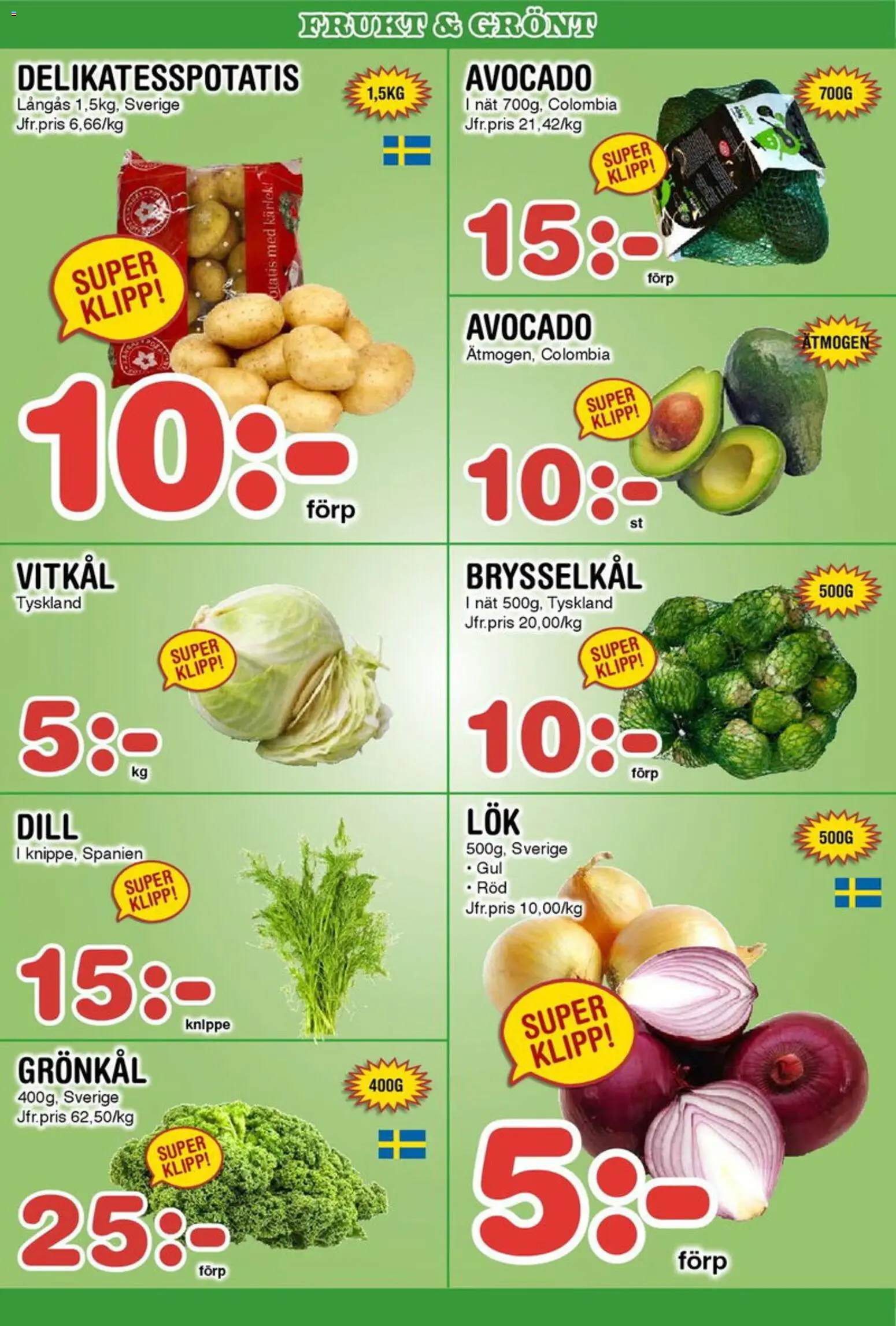 Nya Pulsen reklamblad aktuell från 15.12.2025 | Sida: 12 | Produkter: Avocado, Vitkål