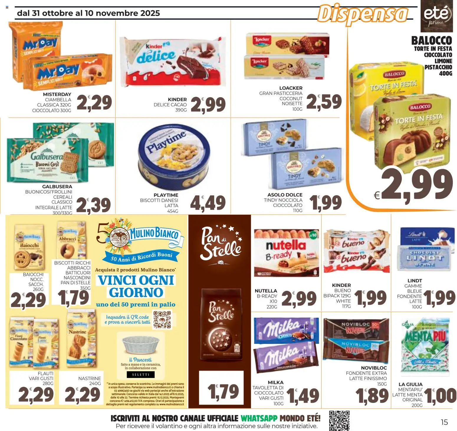 Volantino Eté del 31.10.2025 | Pagina: 15 | Prodotti: Cereali, Biscotti, Limone, Cacao