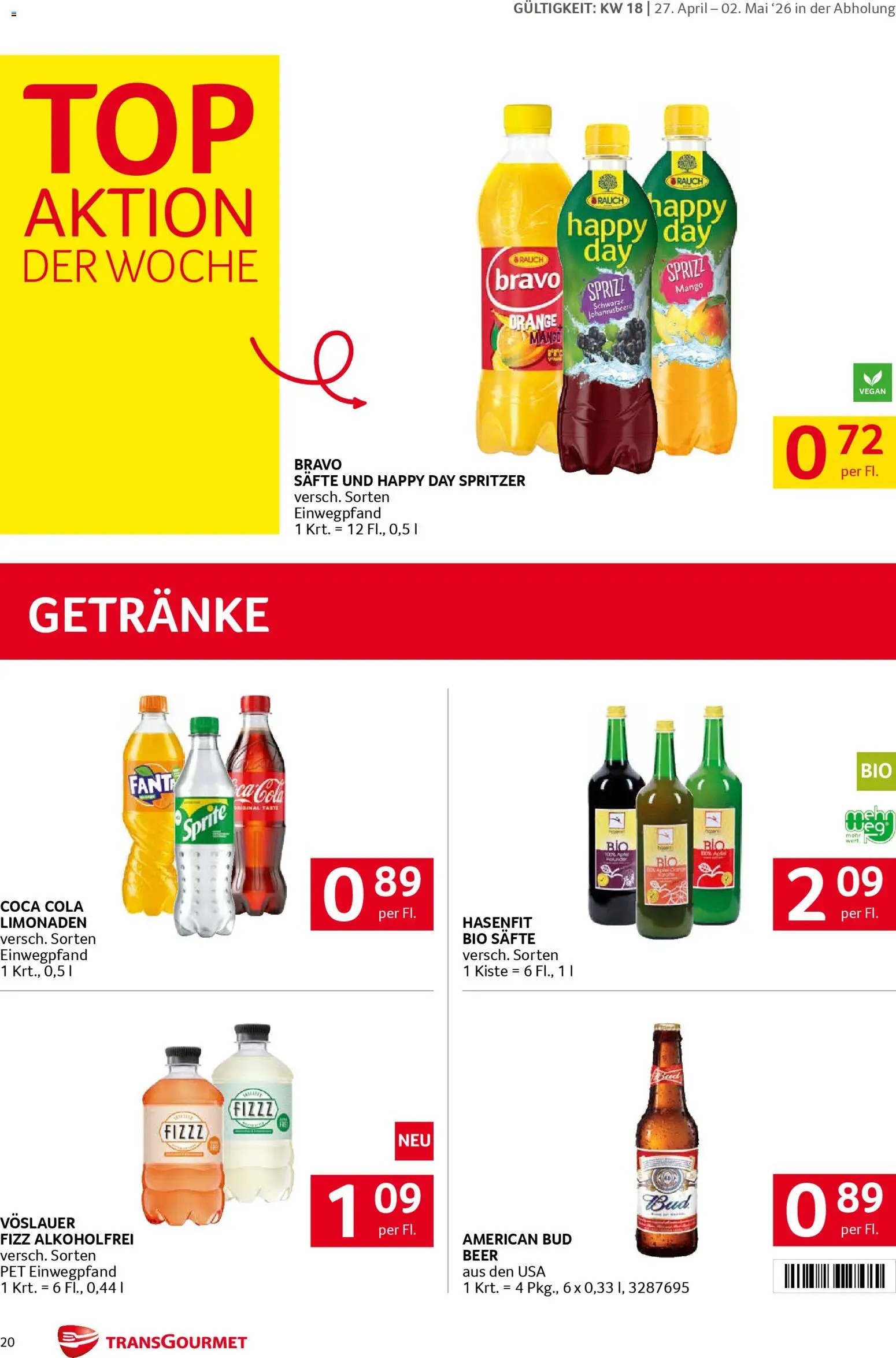 Transgourmet Flugblatt gültig ab 27.04.2026 | Seite: 19 | Produkte: Mango