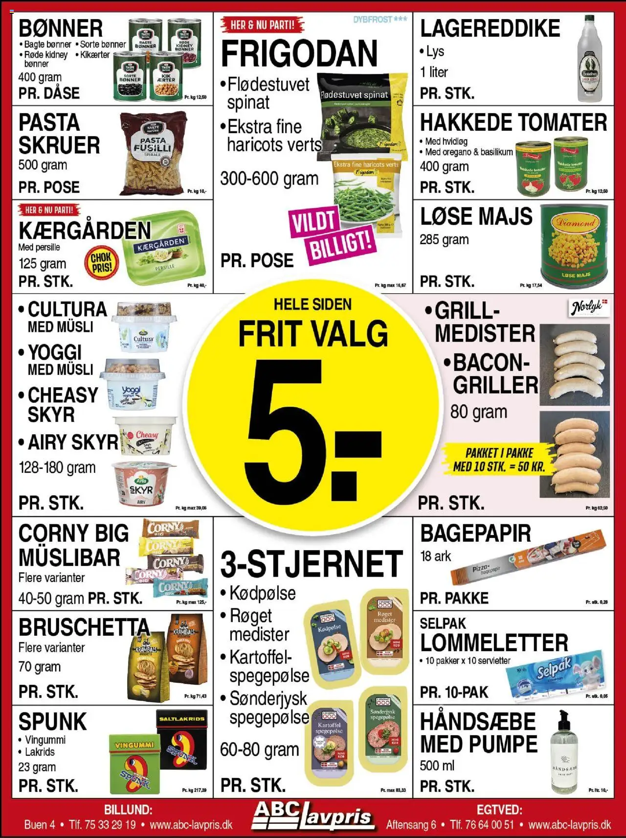 Abc Lavpris Tilbudsavis gyldig fra 20.08.2025 | Side: 2 | Produkter: Tomater, Lakrids, Bacon, Spinat