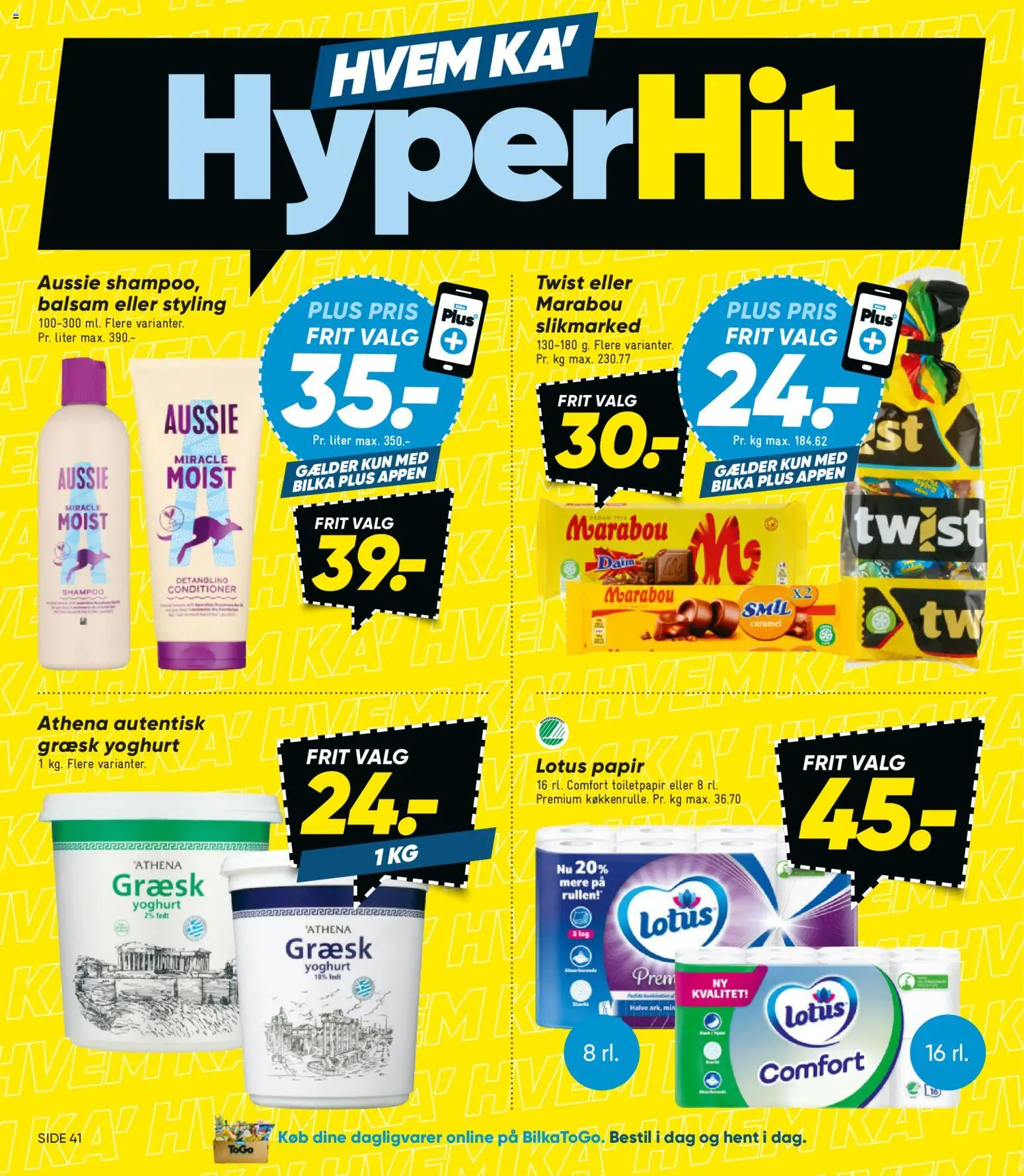 Bilka tilbudsavis – gyldig fra 16.01.2026 | Side: 8 | Produkter: Shampoo, Balsam, Yoghurt