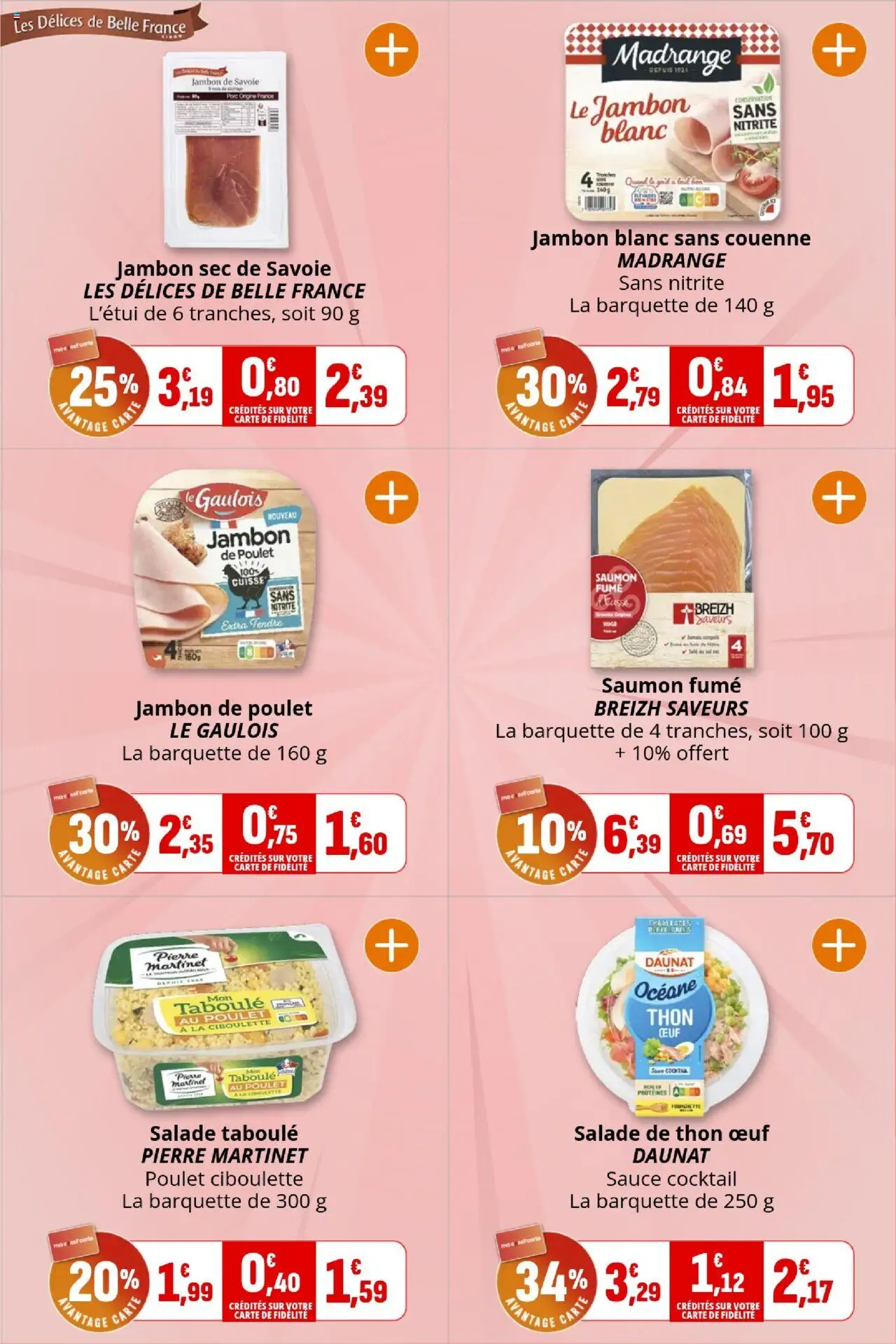 {H1} | Page: 7 | Produits: Salade, Jambon blanc, Thon, Saumon