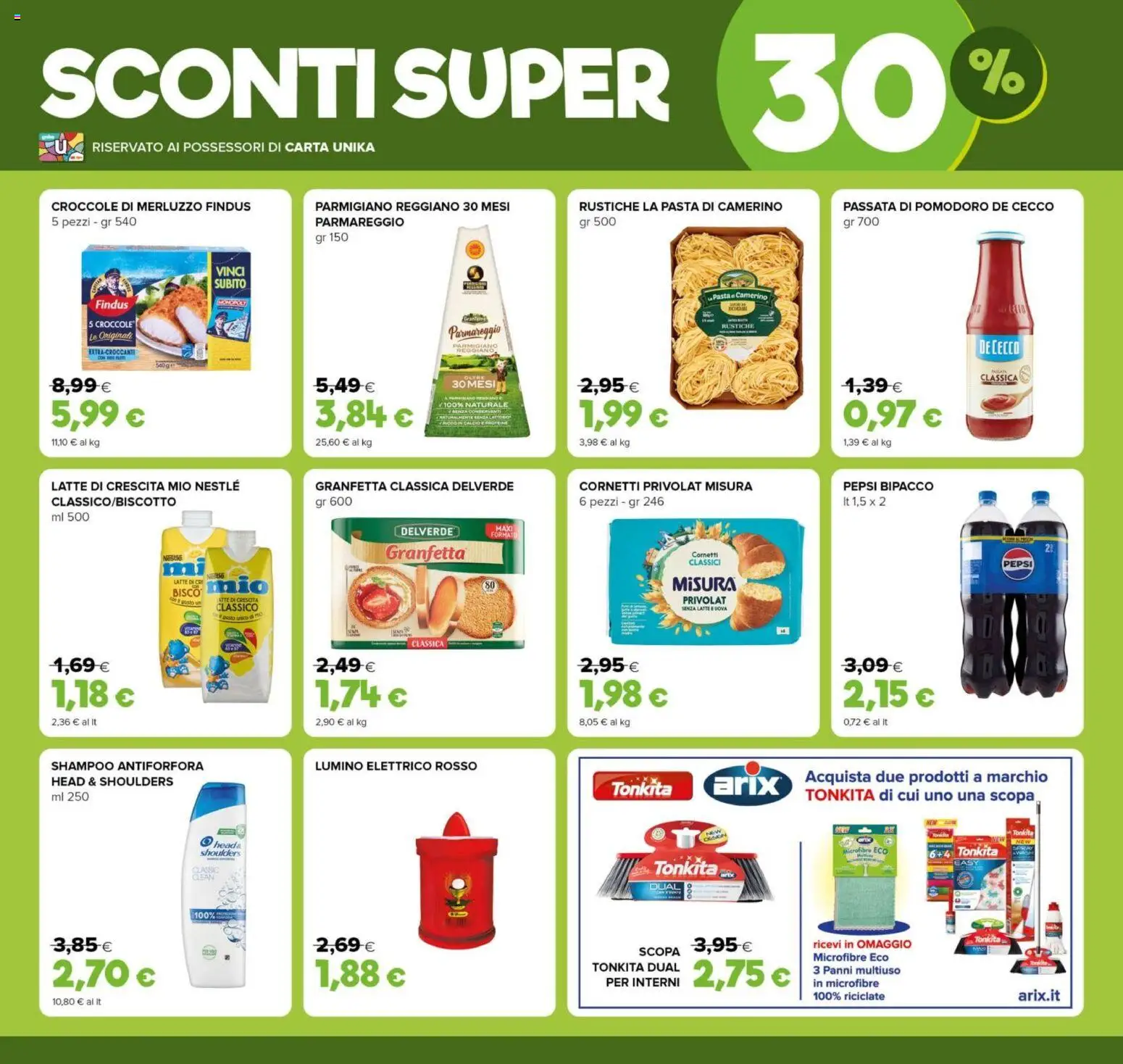 Volantino Oasi del 23.10.2025 | Pagina: 2 | Prodotti: Shampoo, Pasta, Parmigiano, Pepsi