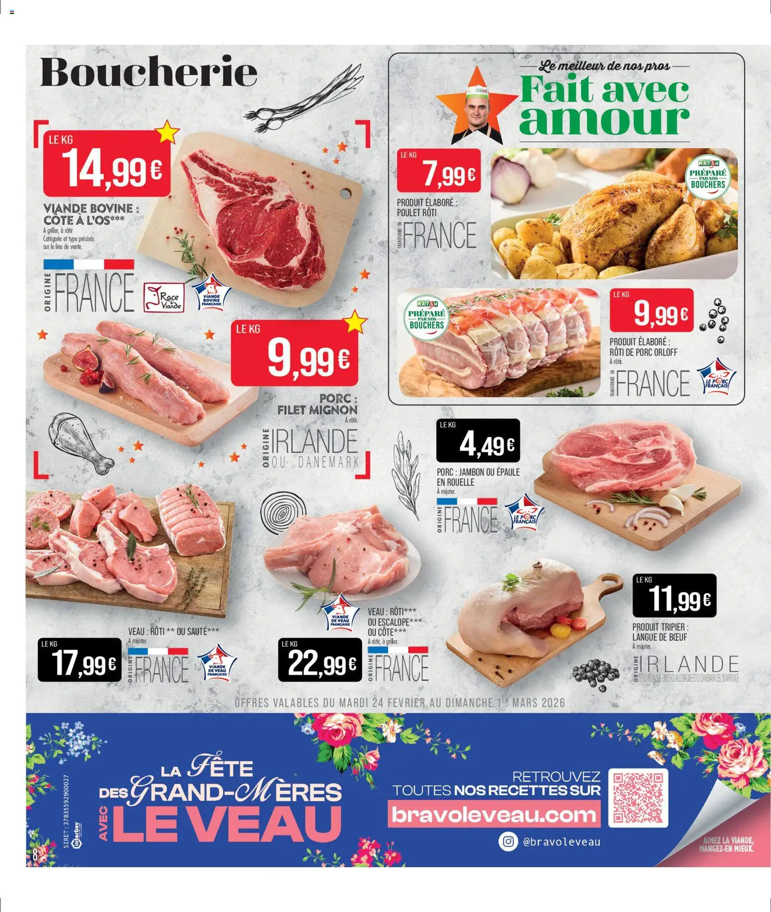 {H1} | Page: 10 | Produits: Jambon, Viande, Porc, Viande bovine