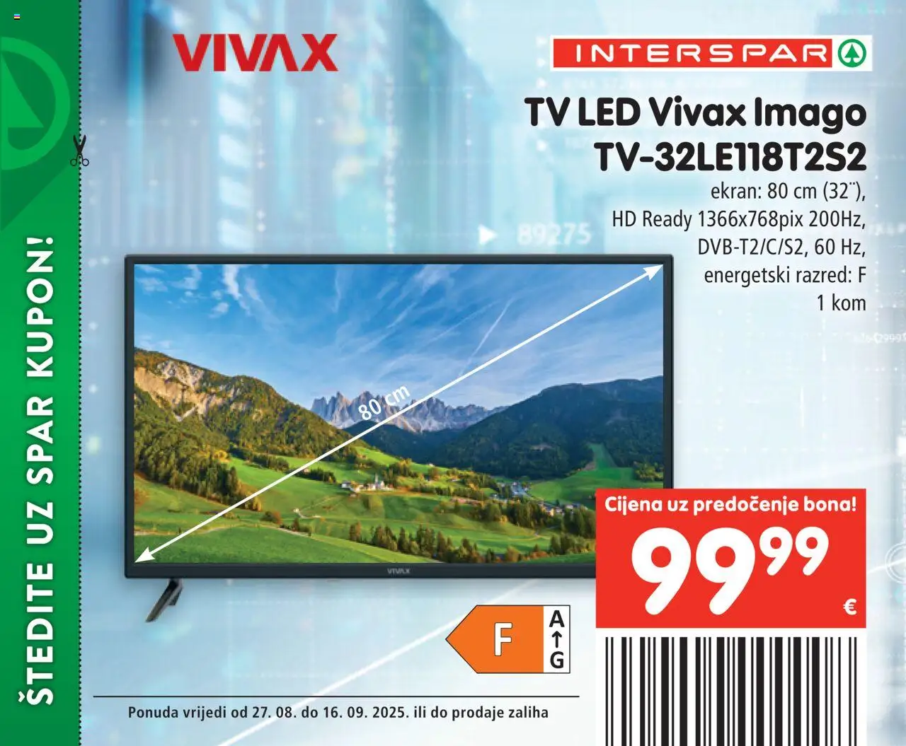 Interspar katalog | vrijedi od 27.08.2025 | Stranica: 3 | Proizvodi: Tv