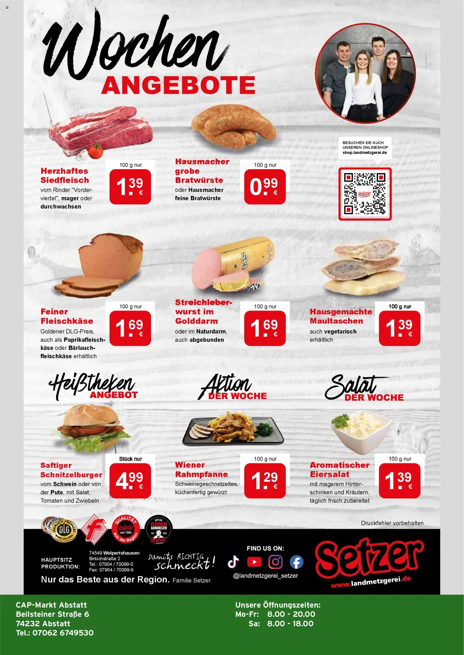 CAP Markt Prospekt – gültig ab 19.01.2026 | Seite: 4 | Produkte: Tomaten, Zwiebeln, Wurst, Fleisch