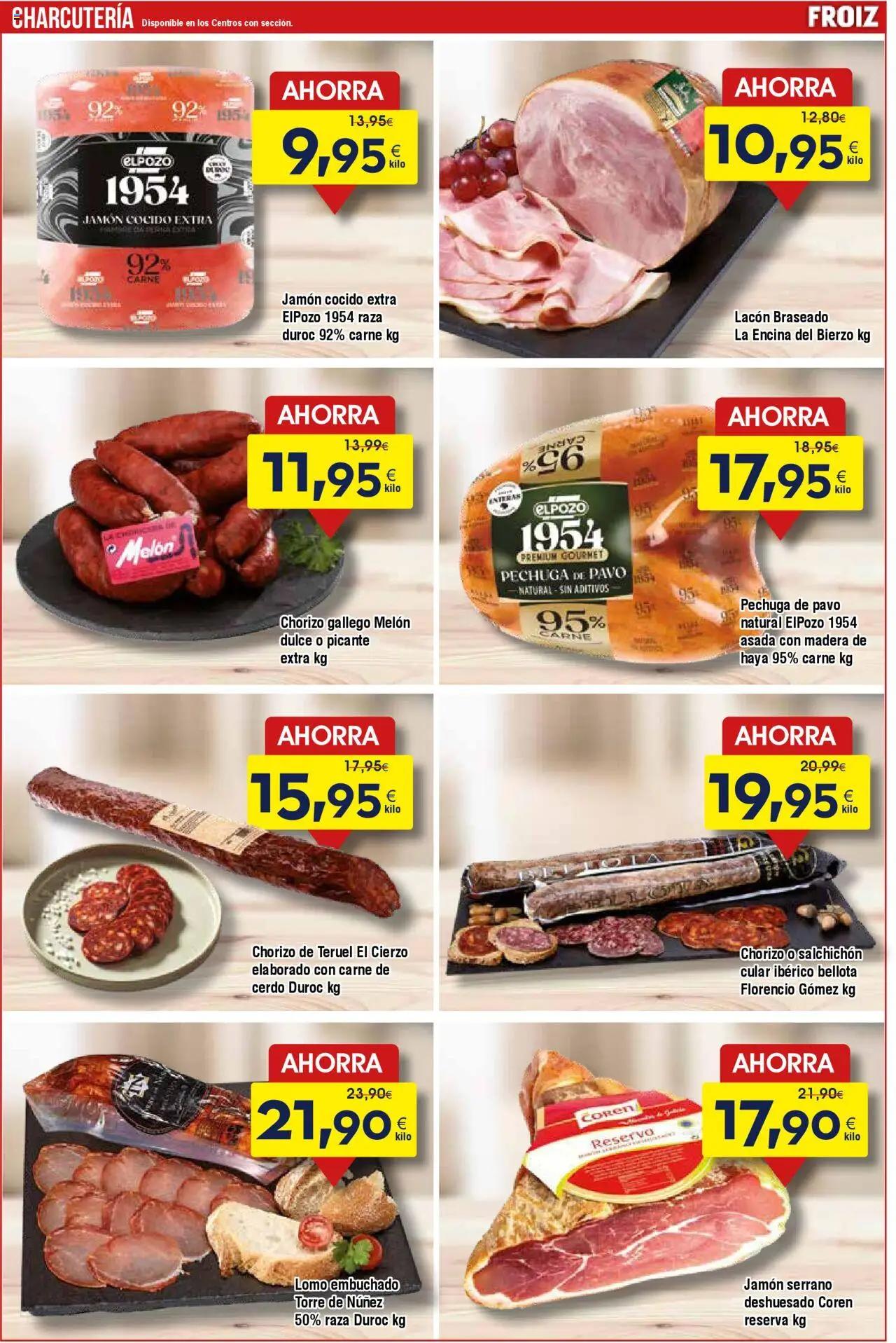 Froiz folleto │ válido desde el 21.10.2025 | Página: 6 | Productos: Φορτιστής, Jamón, Jamón cocido, Cerdo