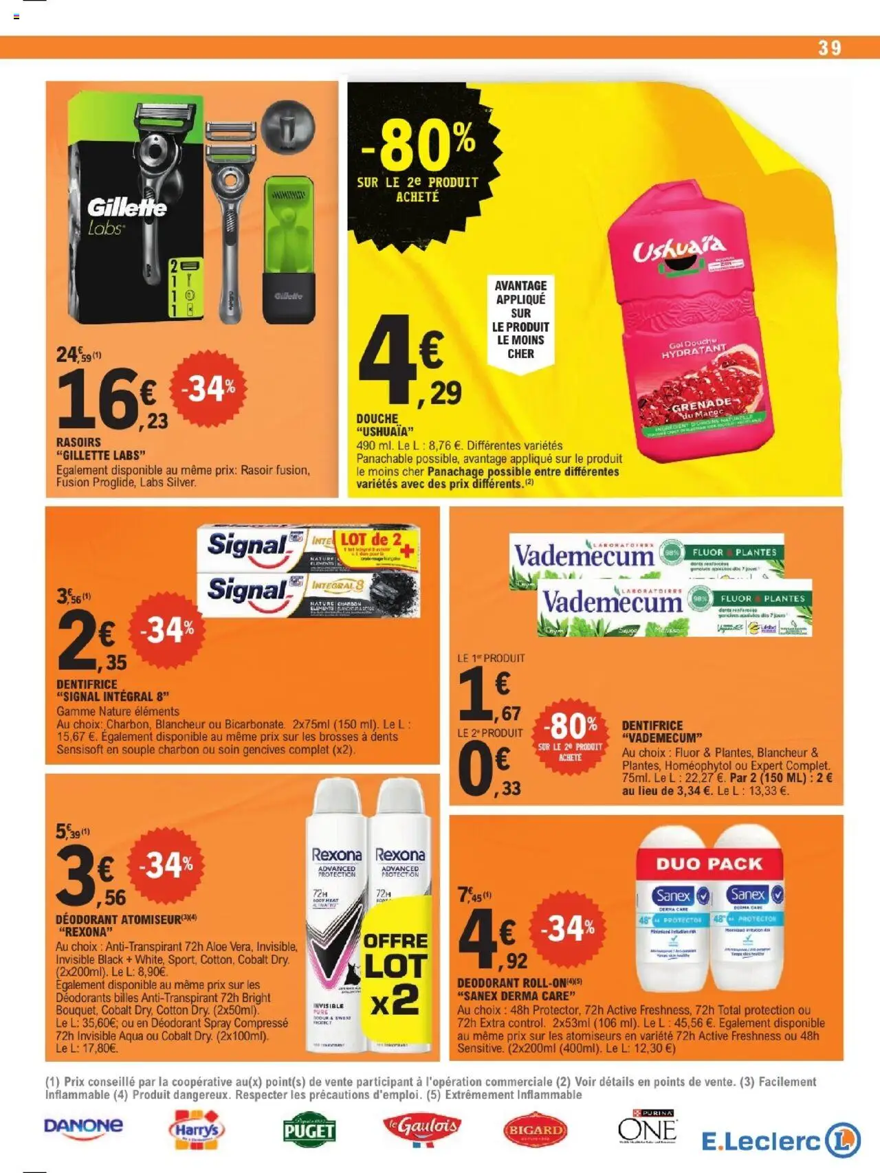  | Page: 39 | Produits: Plantes, Rasoir, Déodorant, Douche