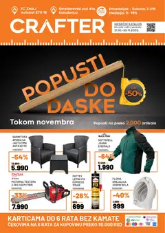 Crafter katalog - pregled Crafter kataloga - važi od 31.10.2025