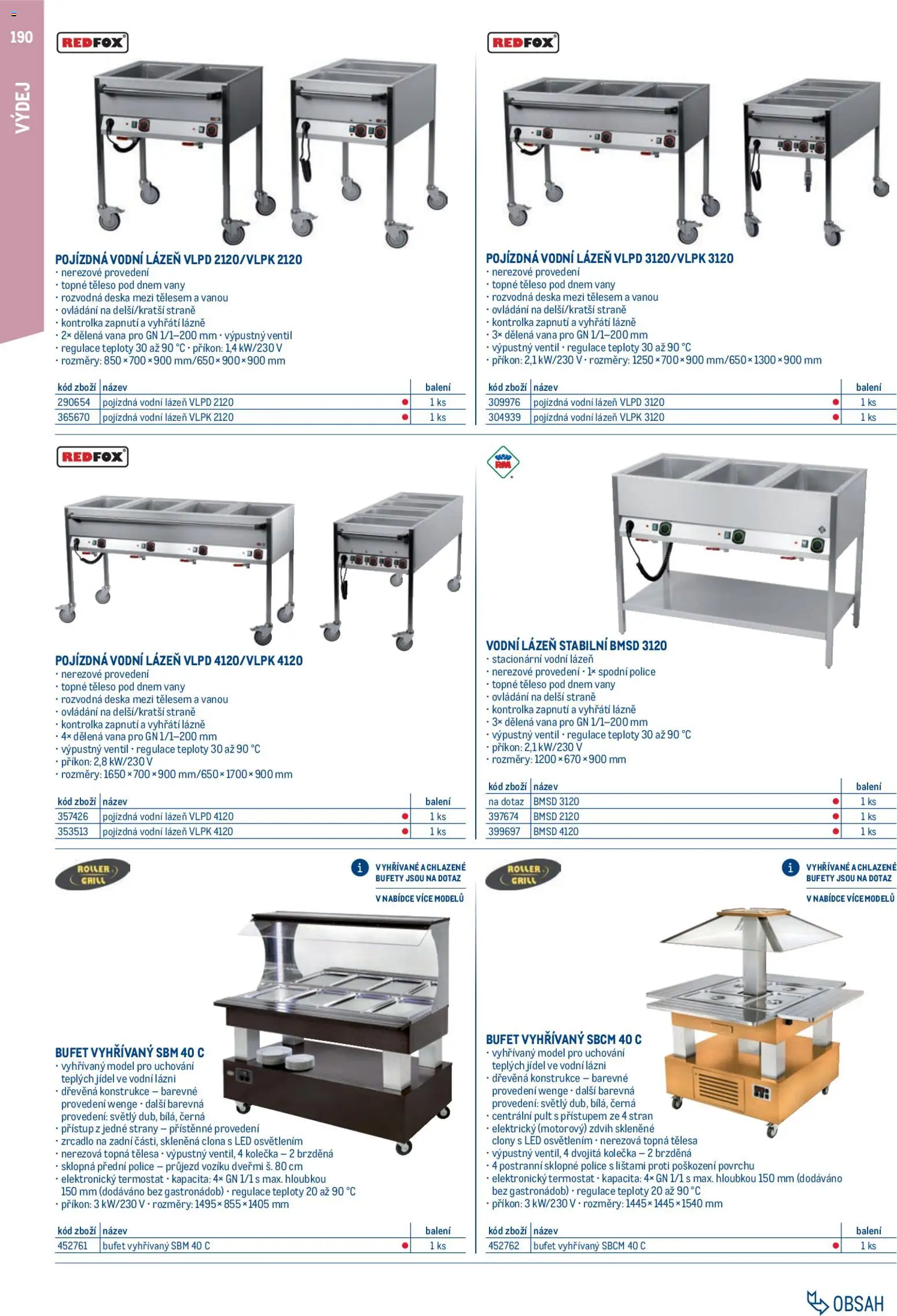 Makro leták - Gastro vybavení a zařízení od 01.02.2026 | Strana: 190 | Produkty: Police, Vana, Zrcadlo, LED