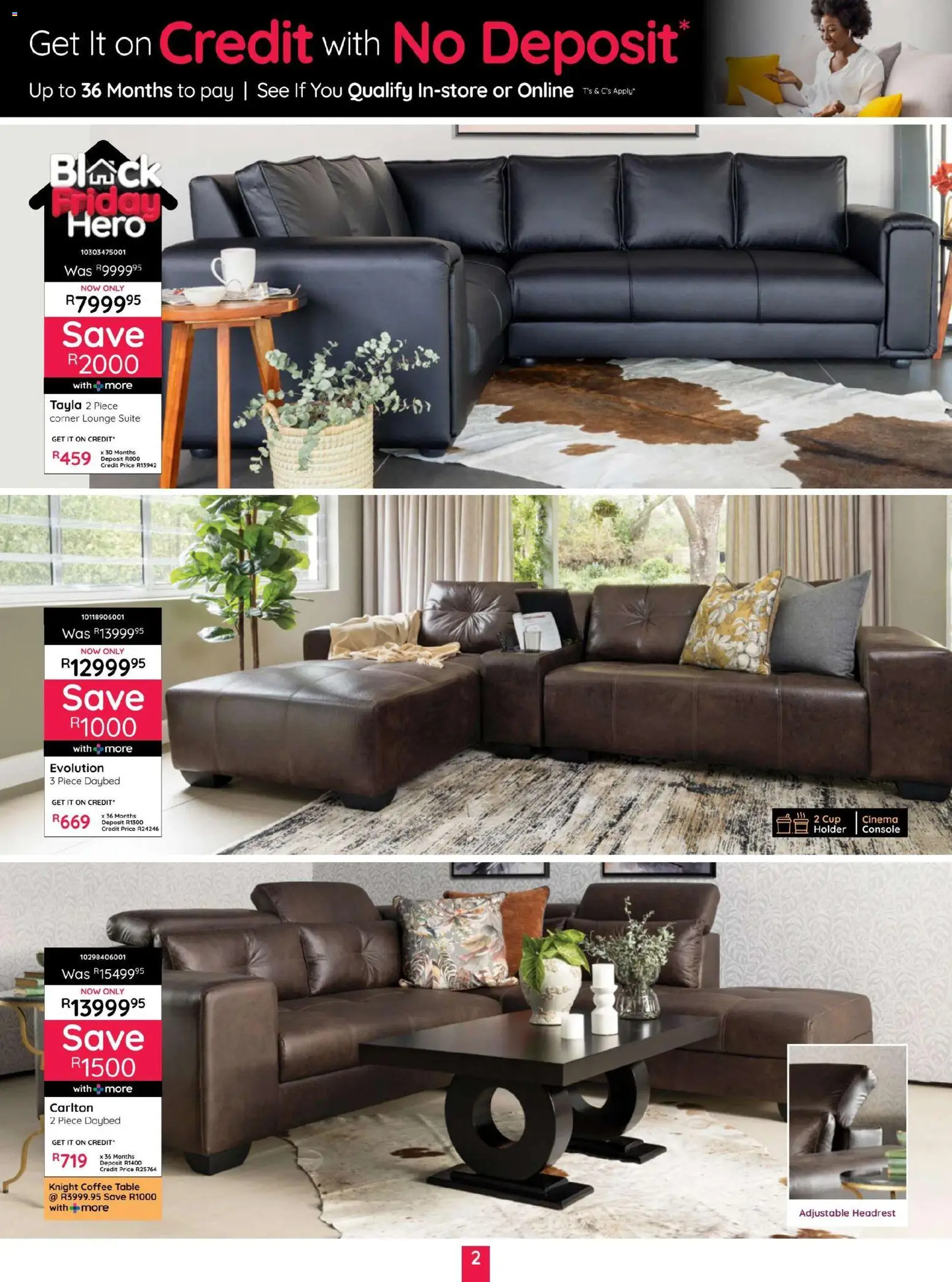 New Bradlows catalogue – valid from 10.11.2025 | Page: 2 | Products: Coffee table, Table, Lounge suite, Coffee