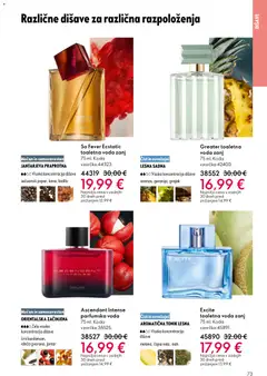 Oriflame katalog akcije – veljaven od 29.10.2025 | Stran: 73 | Izdelki: Tonik, Voda, Toaletna voda, Parfumska voda