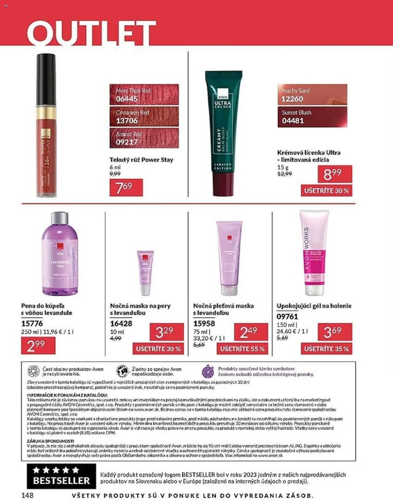 Nové Avon akcie – leták je platný od 01.02.2026 | Strana: 148 | Produkty: Lícenka, Maska, Pena do kúpeľa