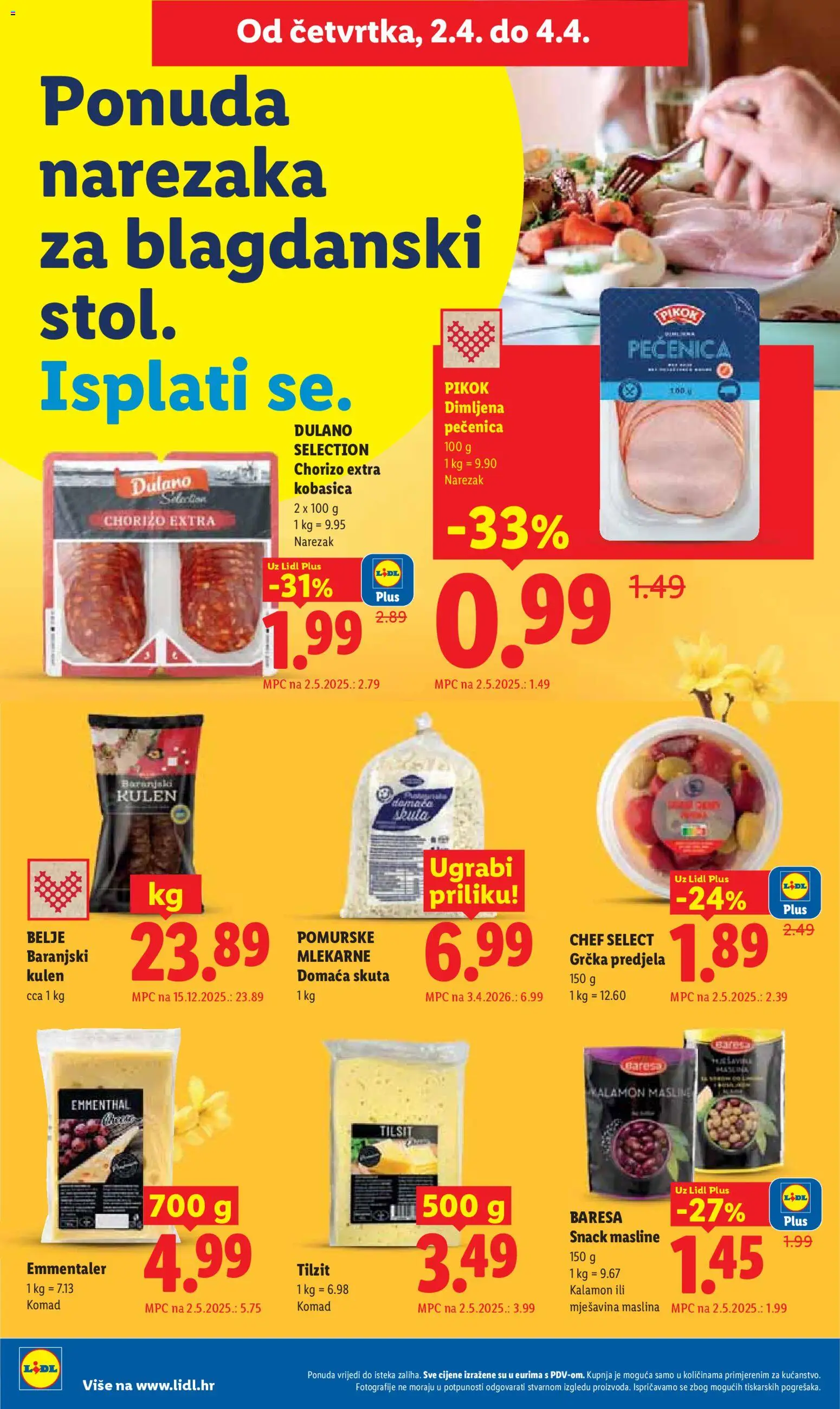 Lidl katalog | vrijedi od 30.03.2026 | Stranica: 58 | Proizvodi: Masline, Narezak, Kobasica, Kulen