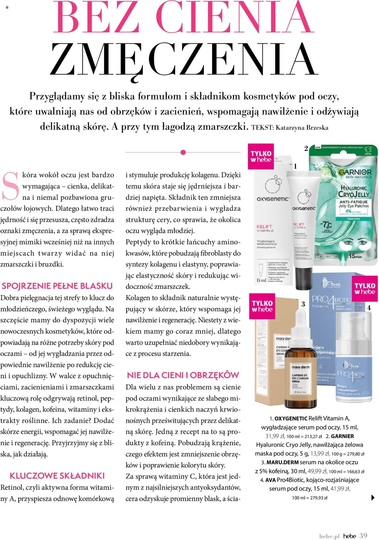 Hebe Gazetka - Magazyn od 01.05.2025 | Strona: 39 | Produkty: Maska