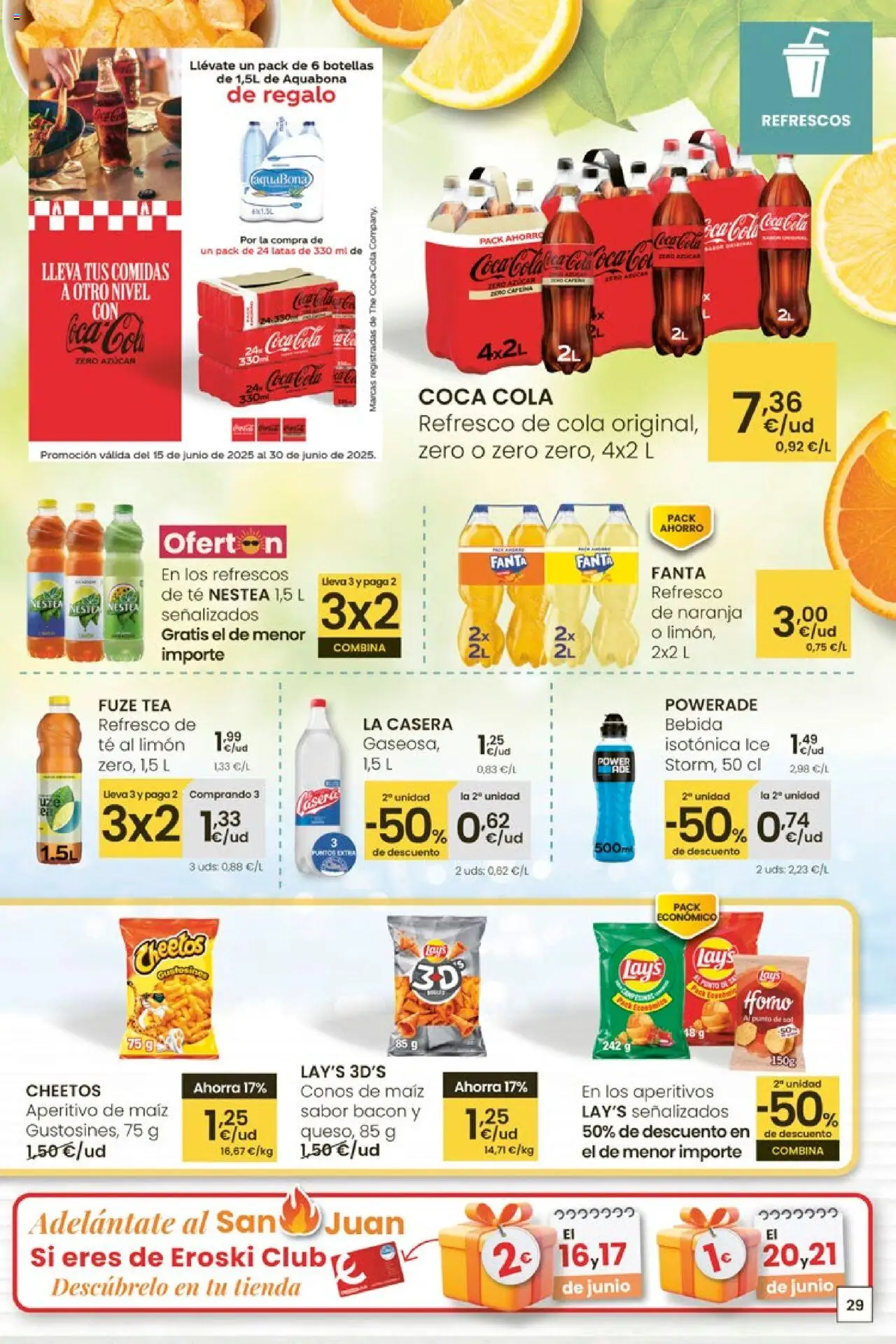 Eroski - Ofertones para conquistarte │ válido desde el 12.06.2025 | Página: 29 | Productos: Σφουγγαρίστρα, Té, Horno