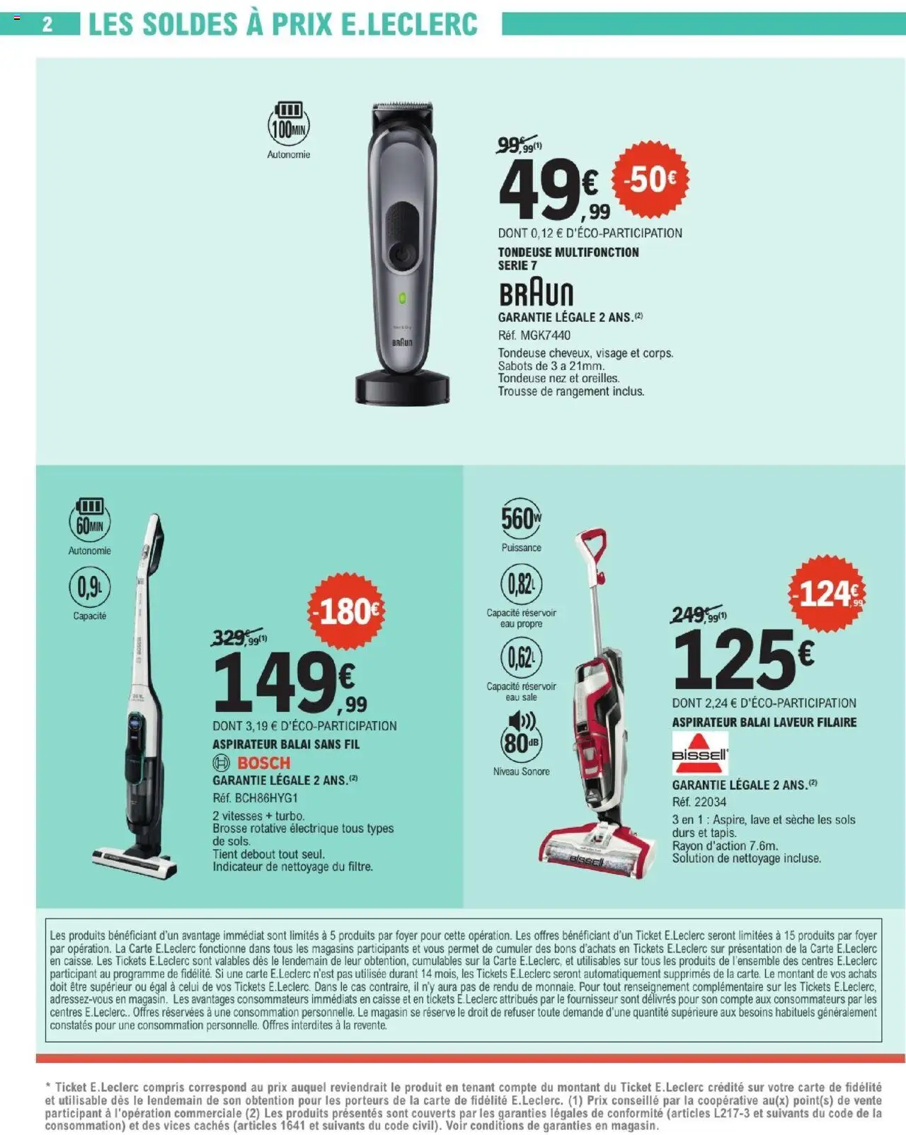  | Page: 2 | Produits: Tondeuse, Brosse, Balai, Aspirateur balai