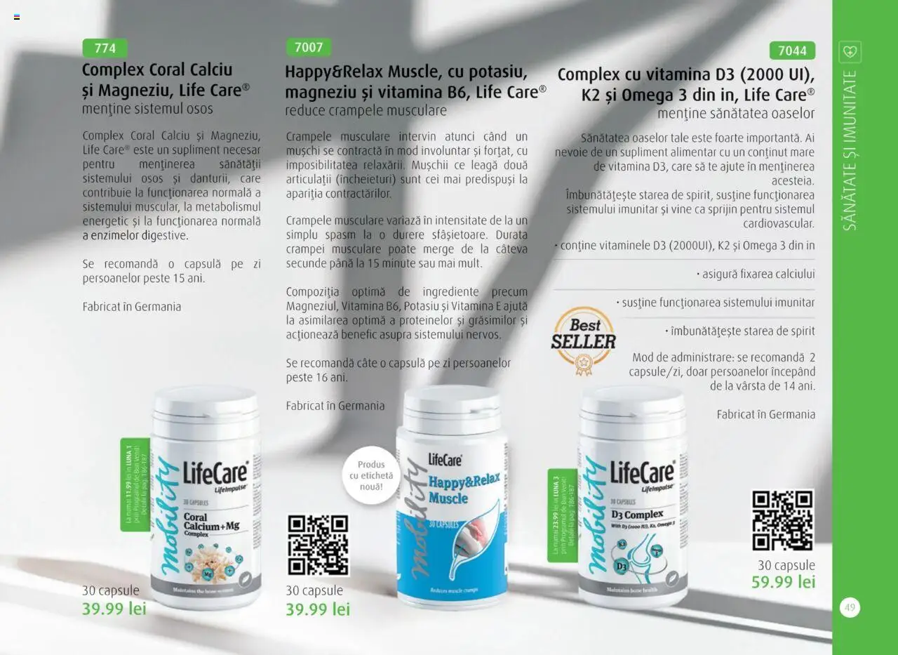Life Care catalog - Aprilie/Octombrie – valabil de la 01.04.2025 | Pagină: 51 | Produse: Chaussures de ski, Pește