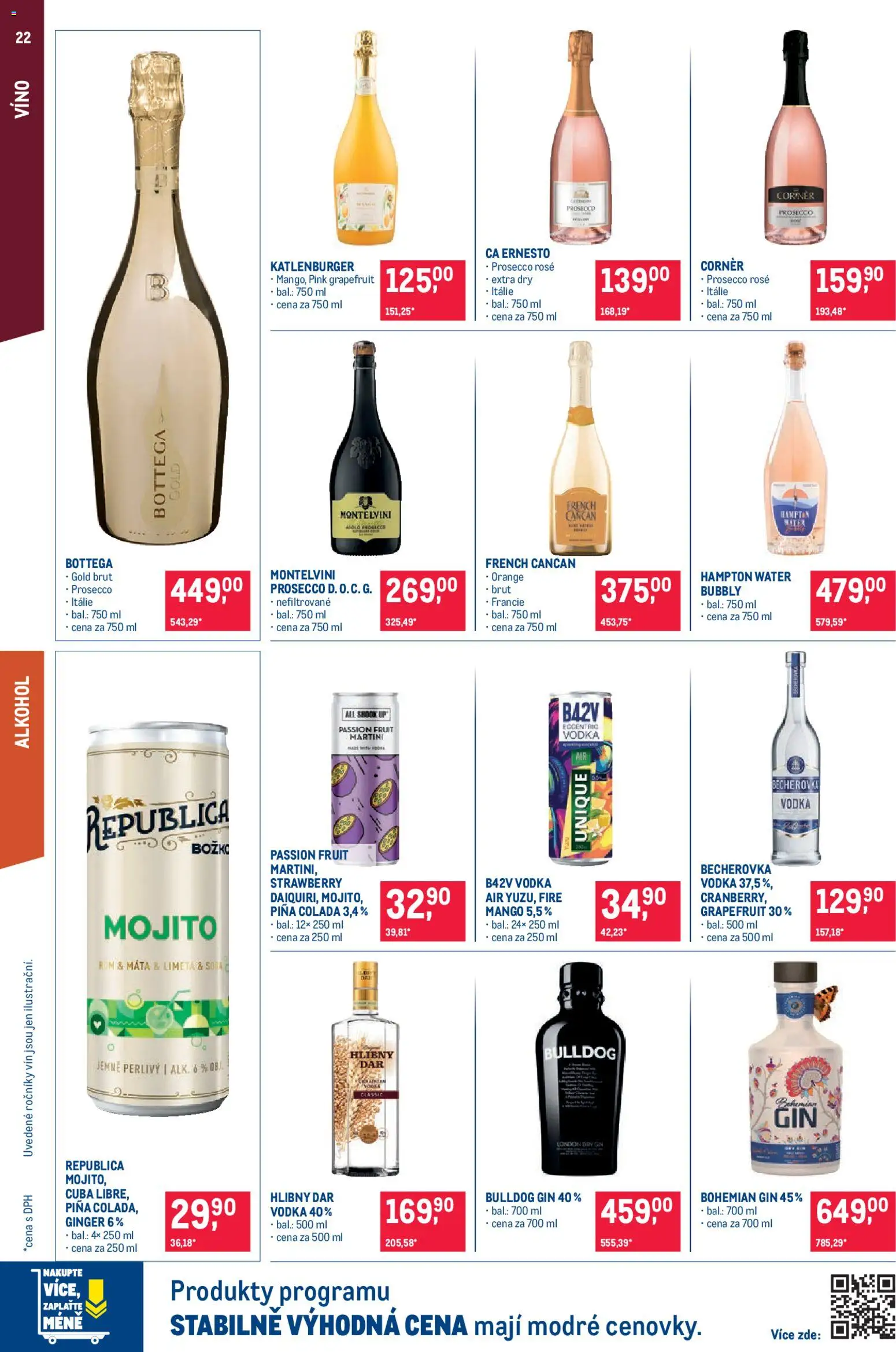 Makro leták - Pro milovníky jídla od 11.03.2026 | Strana: 22 | Produkty: Rum, Mango, Mojito, Dry gin