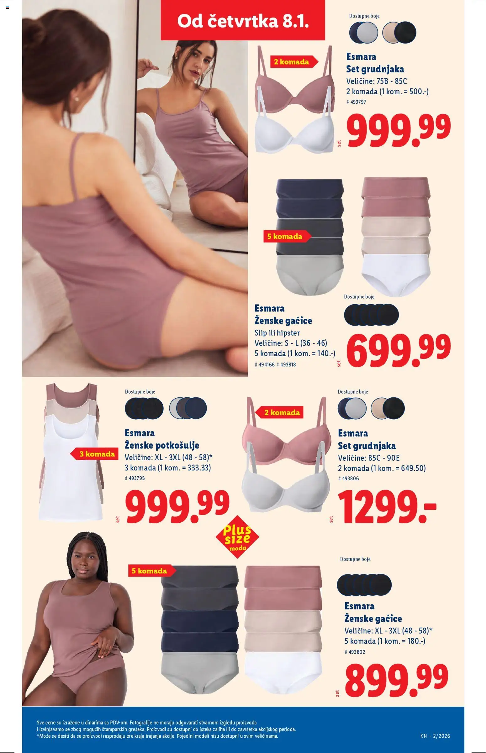 Lidl katalog - važi od 08.01.2026 | Strana: 63 | Proizvode: Gaćice