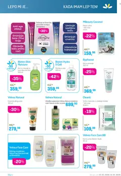Lilly drogerie katalog - pregled Lilly drogerie kataloga - važi od 01.01.2026 | Strana: 9 | Proizvode: BB krema, Piling, Toner, Vlažne maramice