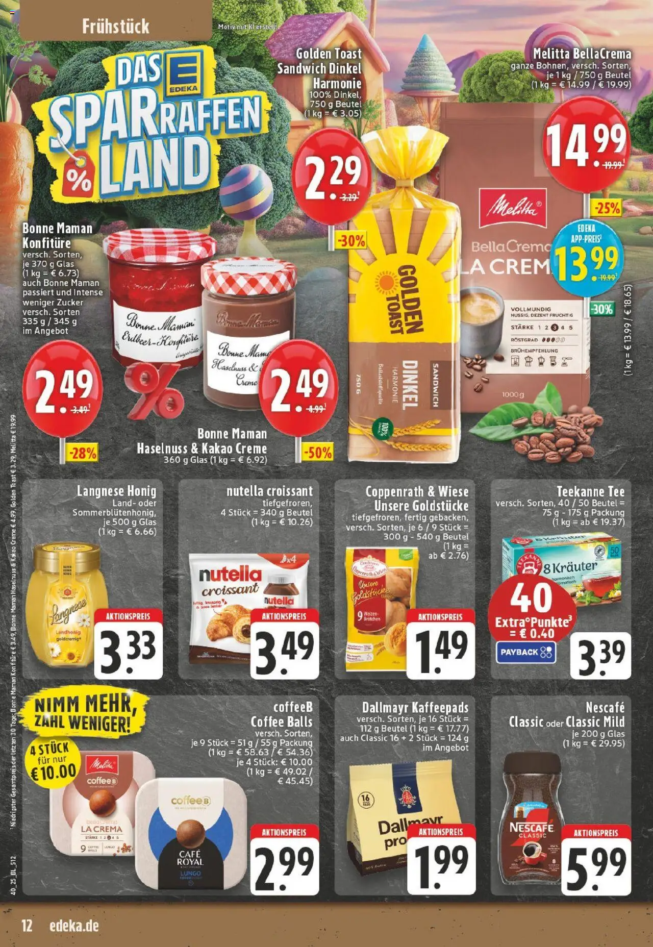 Edeka prospekt Luedenscheid	 – gültig ab 28.09.2025 | Seite: 12 | Produkte: Nescafe, Nutella, Dallmayr, Bonne maman
