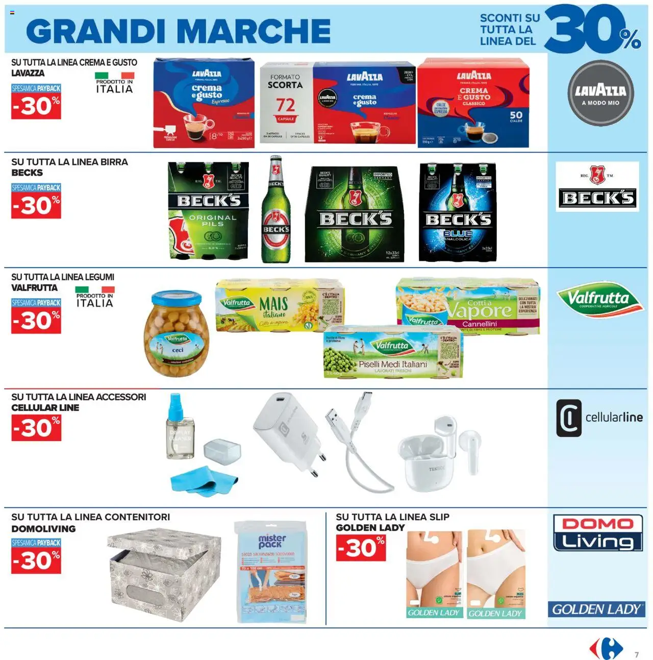 Volantino Carrefour del 10.10.2025 | Pagina: 7 | Prodotti: Birra, Cannellini, Mais, Lavazza