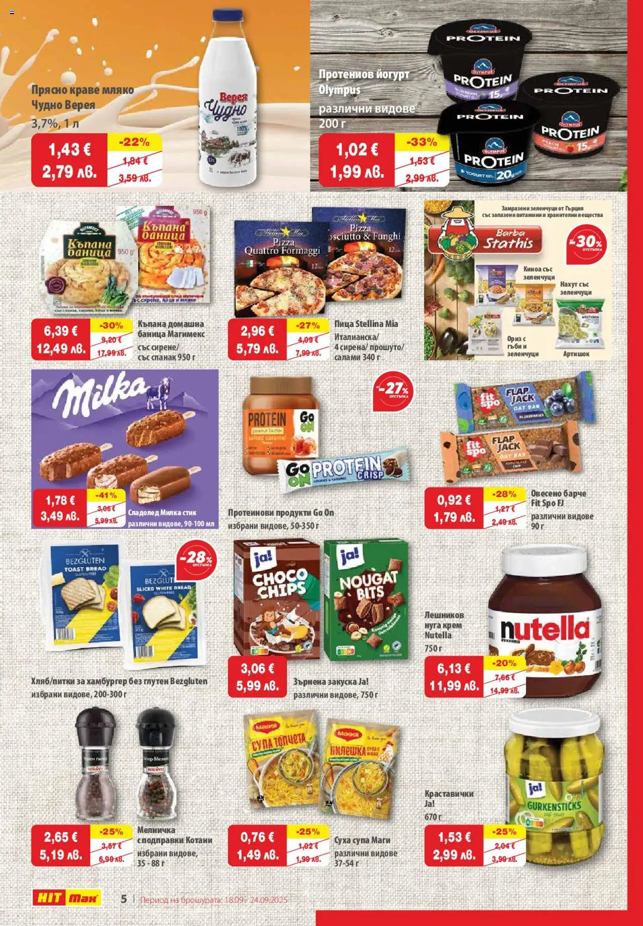  | Страница: 6 | Продукти: Ориз, Сладолед, Баница, Зърнена закуска