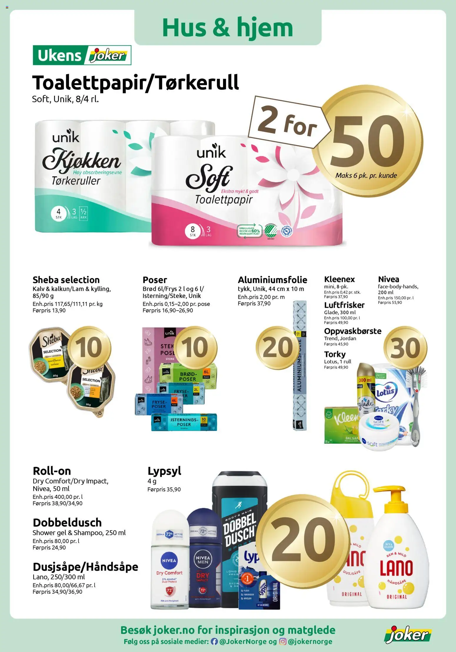 {H1} | Side: 11 | Produkter: Antiperspirant, Body, Toalettpapir, Luftfrisker