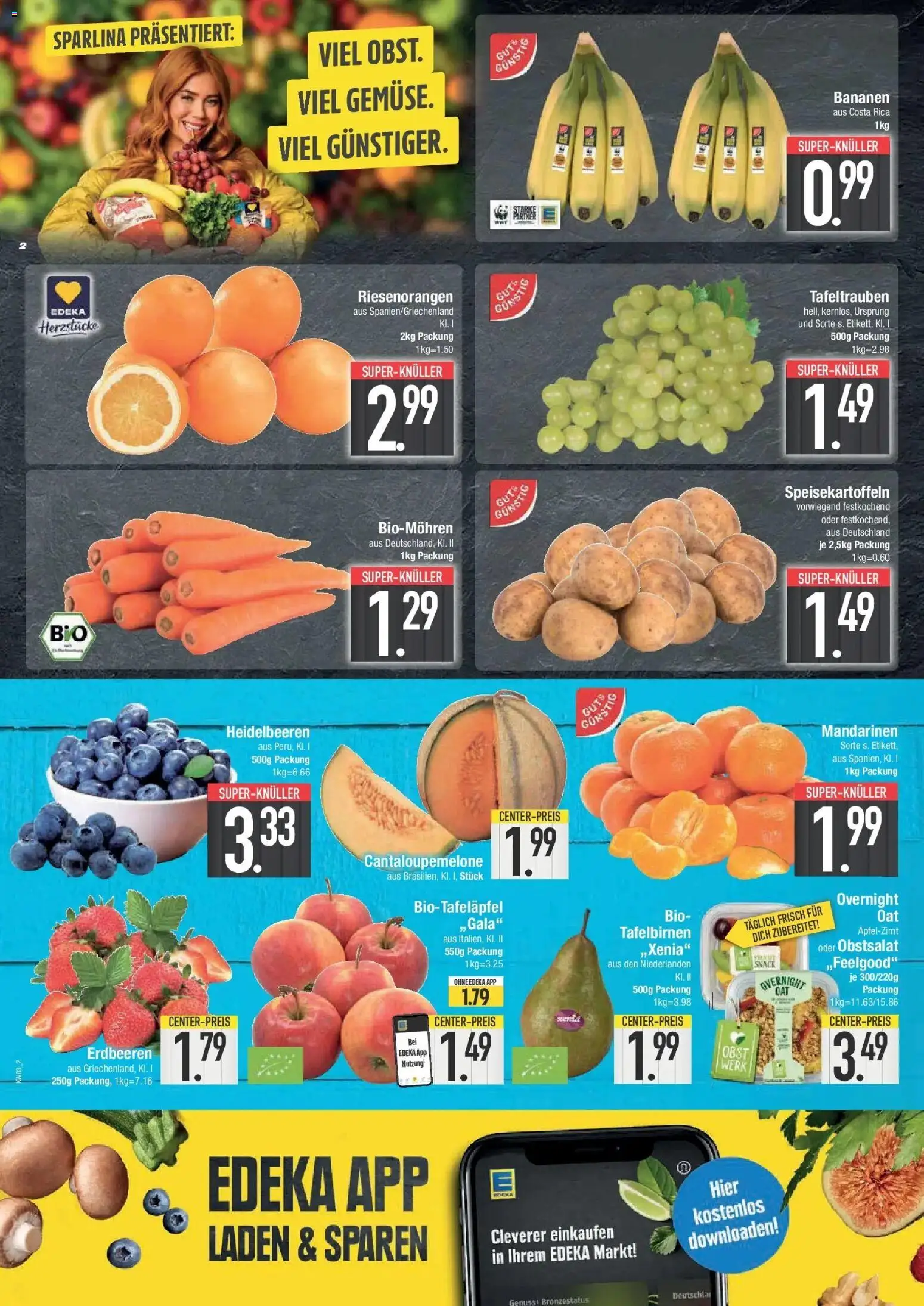 Edeka prospekt Bad Reichenhall	 – gültig ab 11.01.2026 | Seite: 2 | Produkte: Bananen, Mandarinen, Apple, Obst