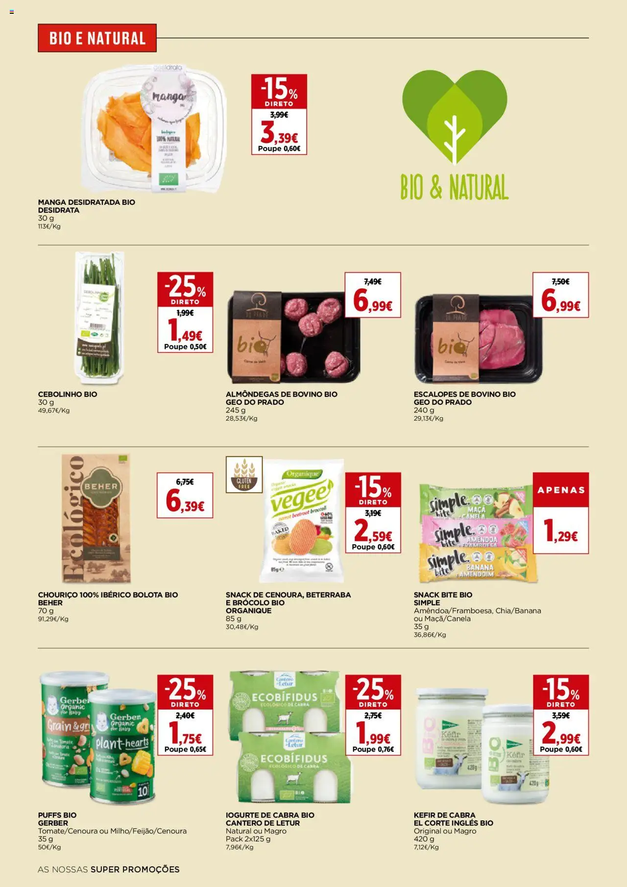El Corte Ingles folheto │ válido de 05.09.2025 | Página: 18 | Produtos: Banana, Beterraba, Iogurte, Chouriço
