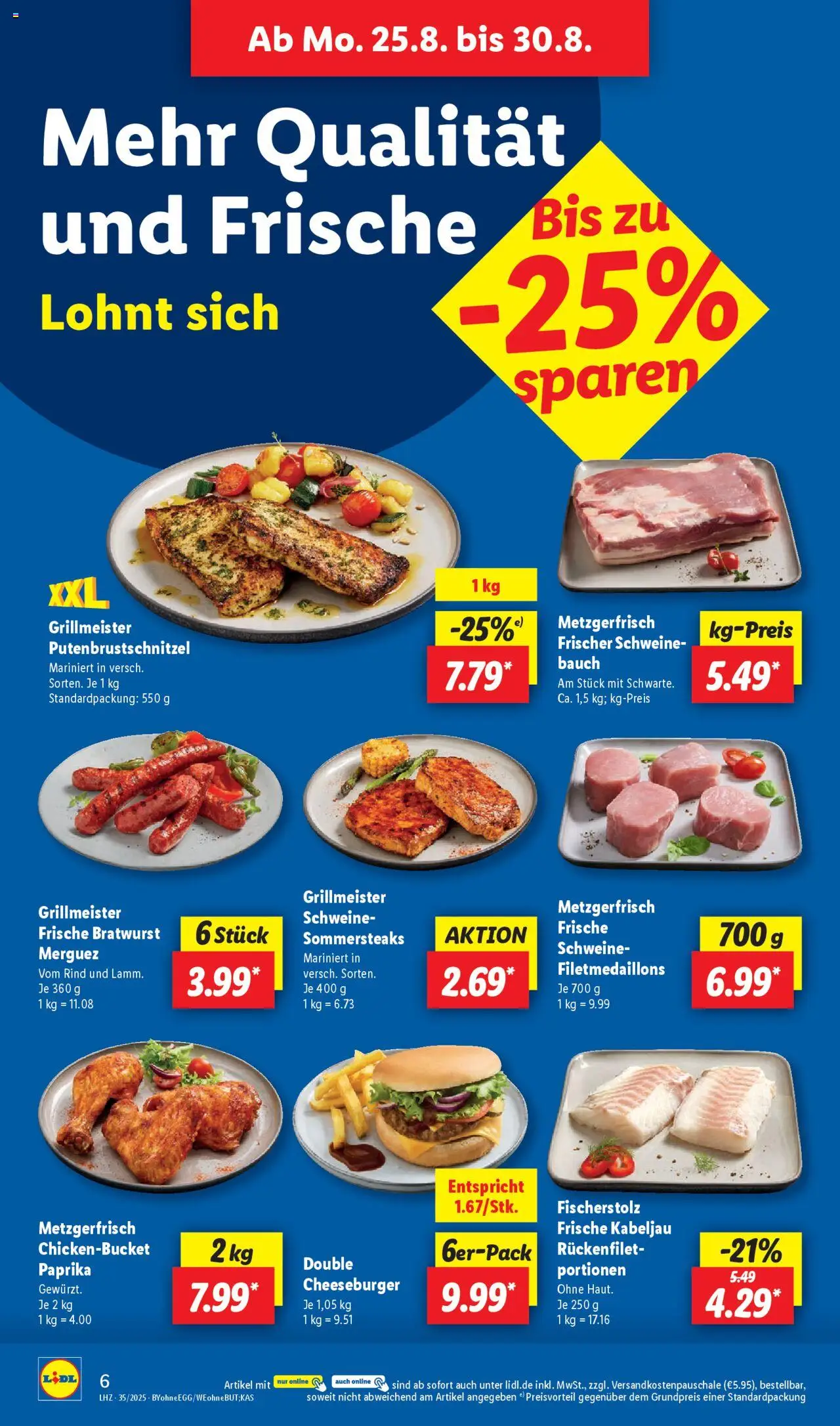 Lidl Prospekt Gladenbach - gültig ab dem 25.08.2025 | Seite: 12 | Produkte: Bratwurst, Paprika