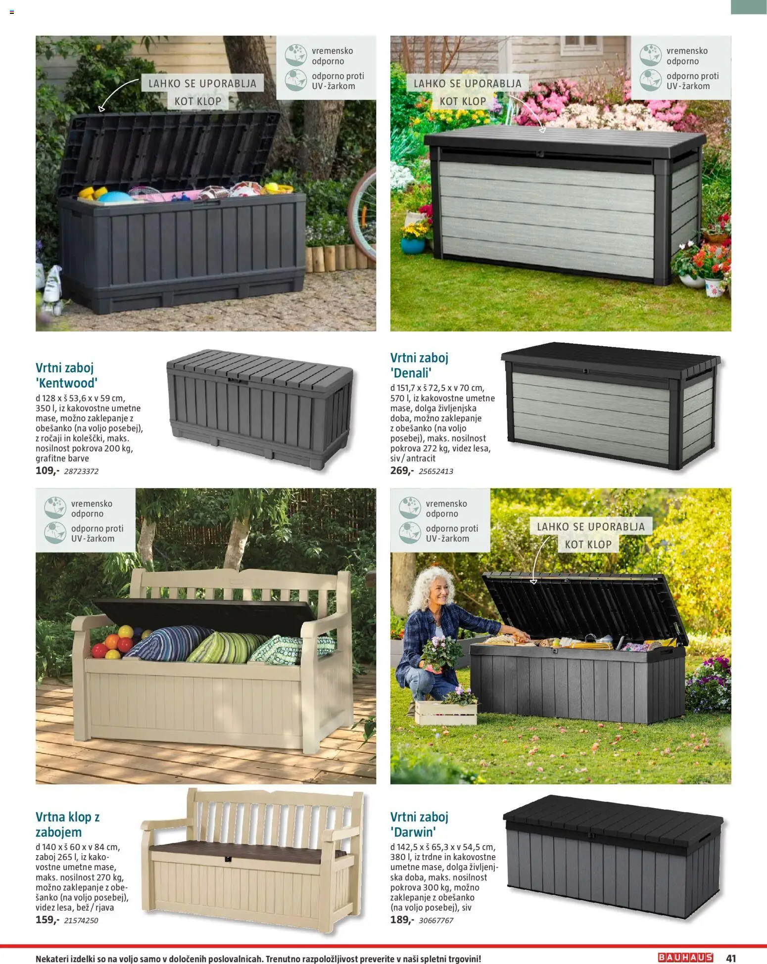 Novi Bauhaus katalog ponudbe – veljaven od 22.04.2026 | Stran: 41 | Izdelki: Zaboj