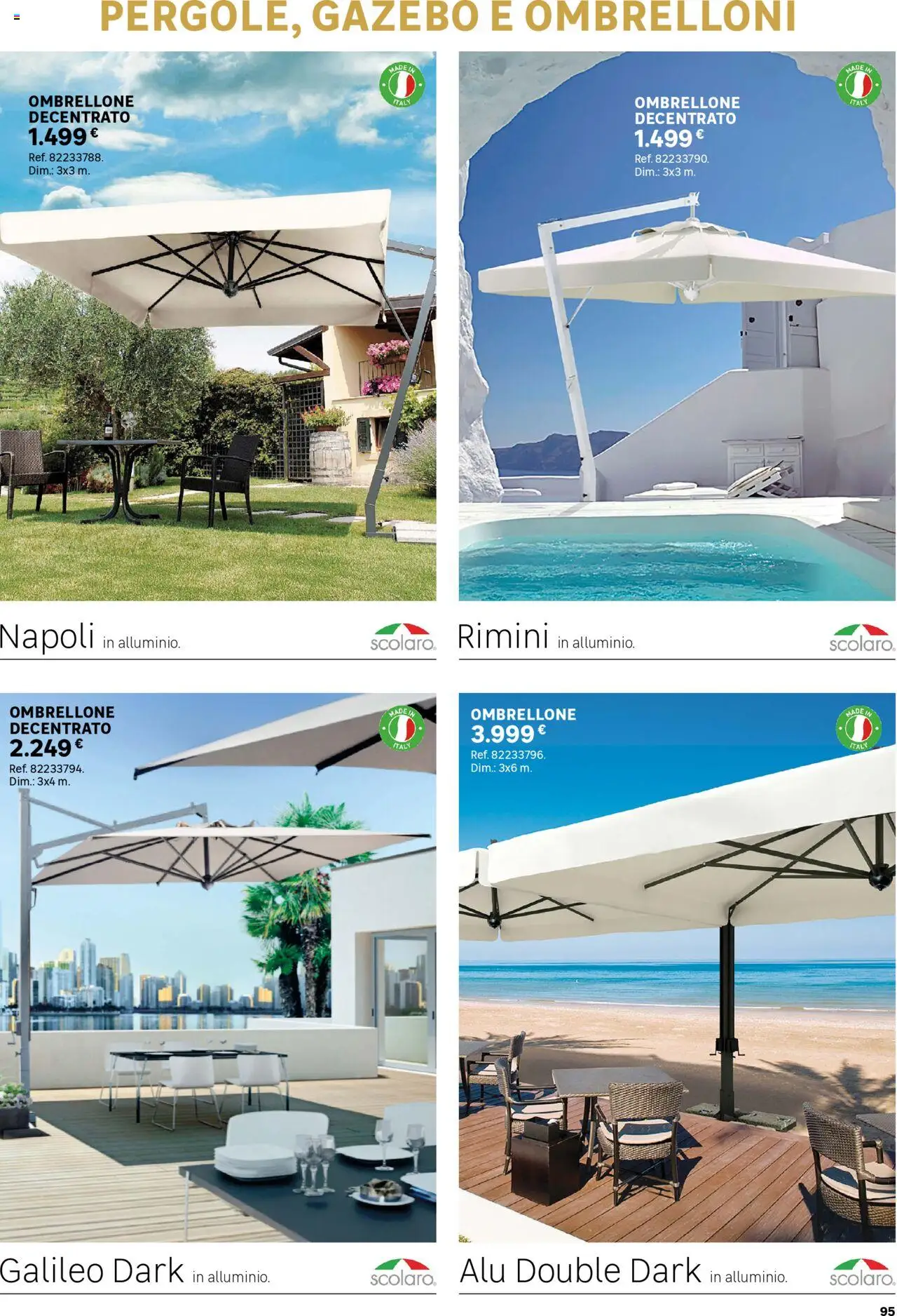 Volantino Leroy Merlin del 02.06.2025 | Pagina: 95 | Prodotti: Ombrellone, Gazebo