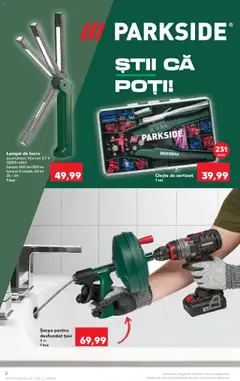 Noul catalog Kaufland – valabil de la 03.09.2025 | Pagină: 2 | Produse: Tavuk suyu, Clește, Lampă