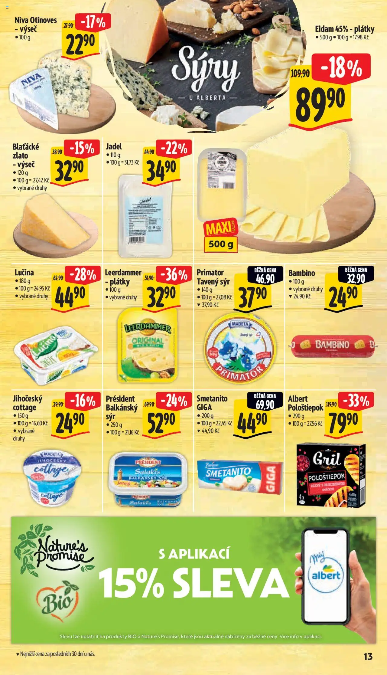 Albert leták - Supermarket od 13.08.2025 | Strana: 20 | Produkty: Lučina, Eidam, Gril, Cottage